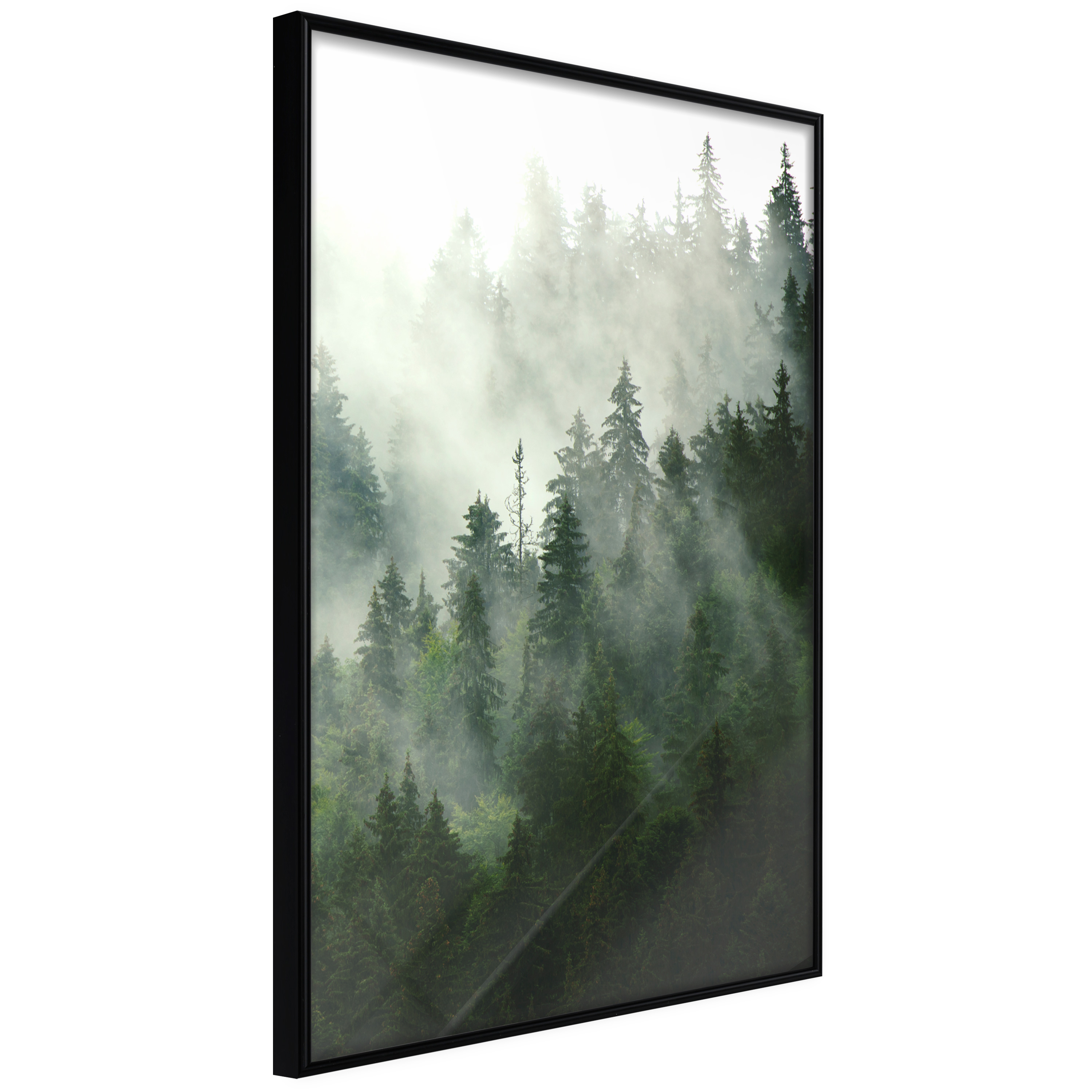 ARTGEIST Plakat med ramme - Steaming Forest Guld 20x30