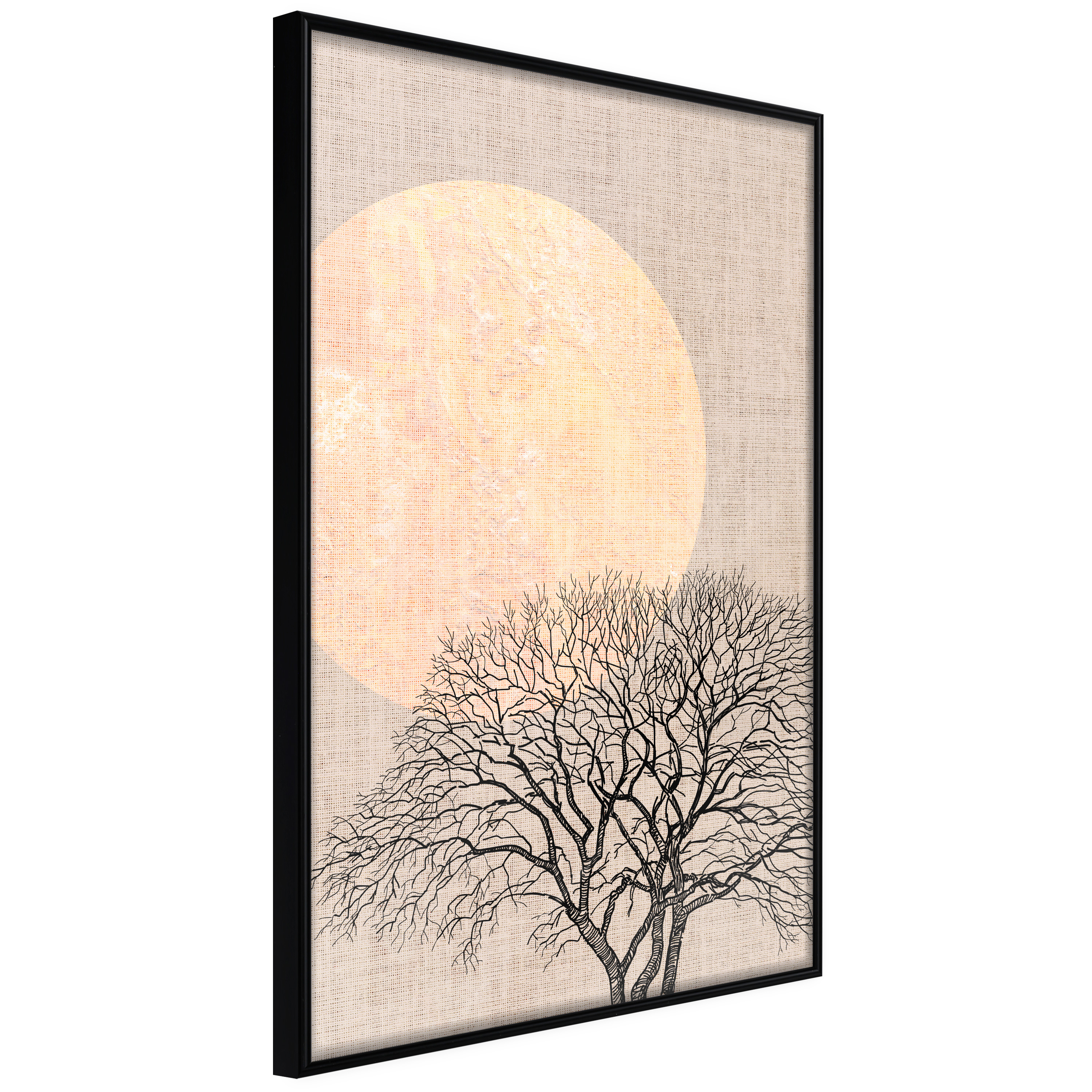 ARTGEIST Plakat med ramme - Tree in the Morning Guld 20x30