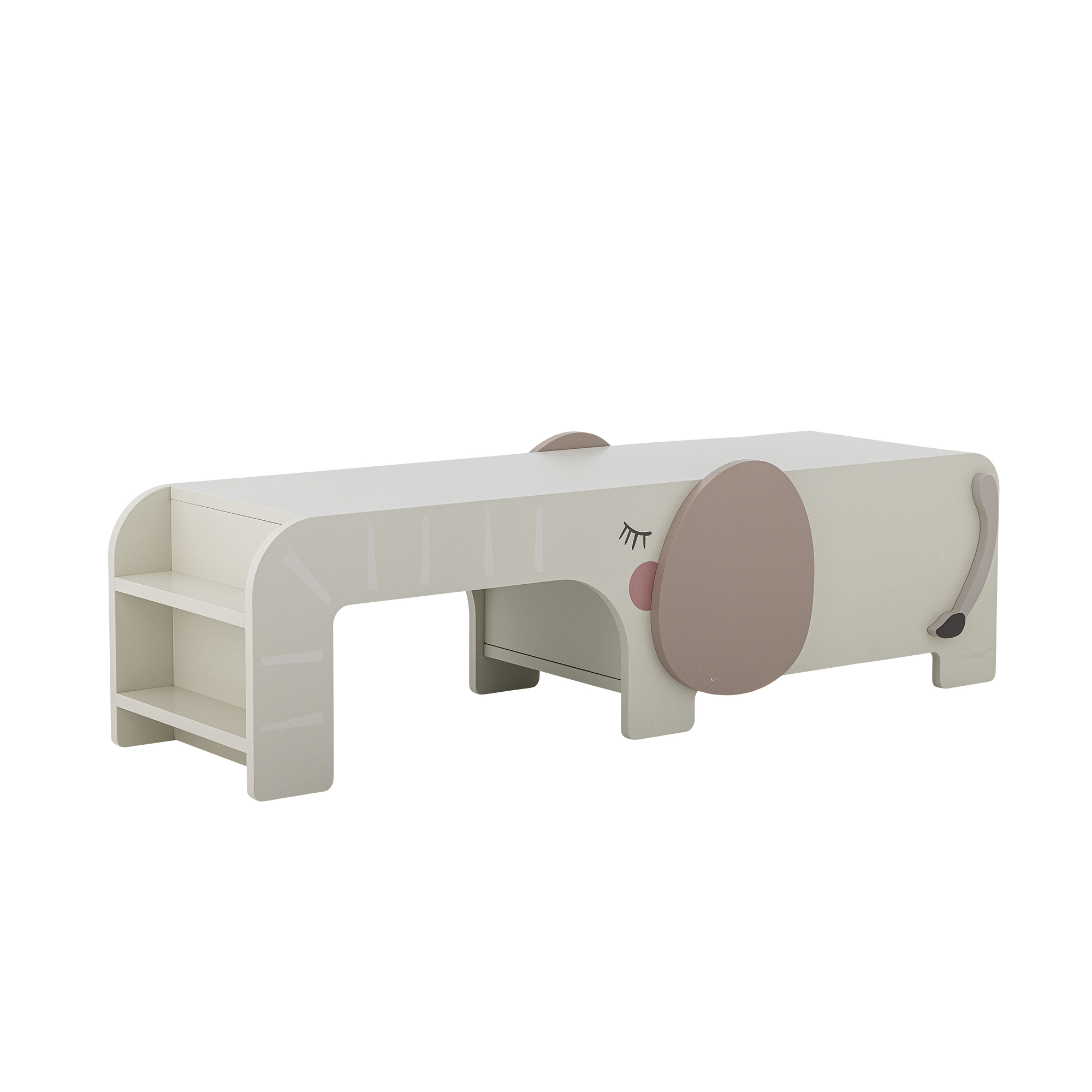 BLOOMINGVILLE MINI Ferdinand Bænk, Grå, FSCÂ®100%, MDF (L110xH32xB36 cm)