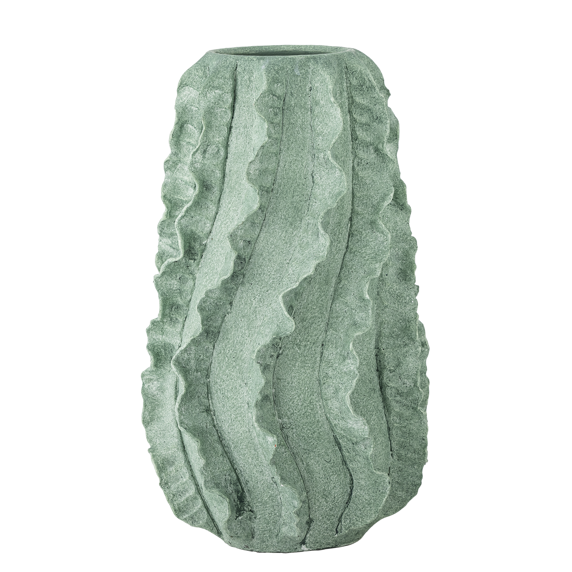 CREATIVE COLLECTION Natika Deko Vase, Grøn, Terrakotta