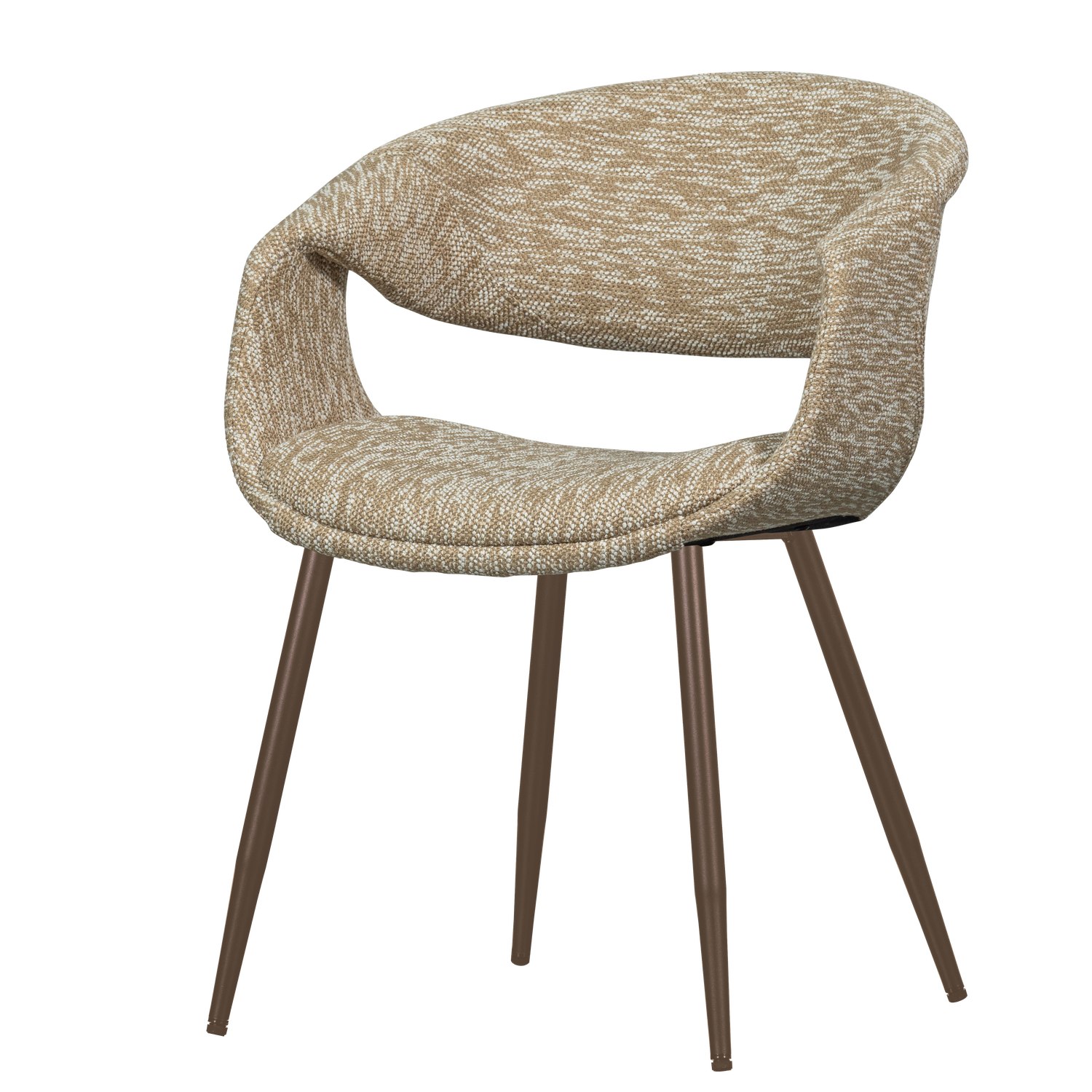 woood yossi matsstol sand med kopparmetallben