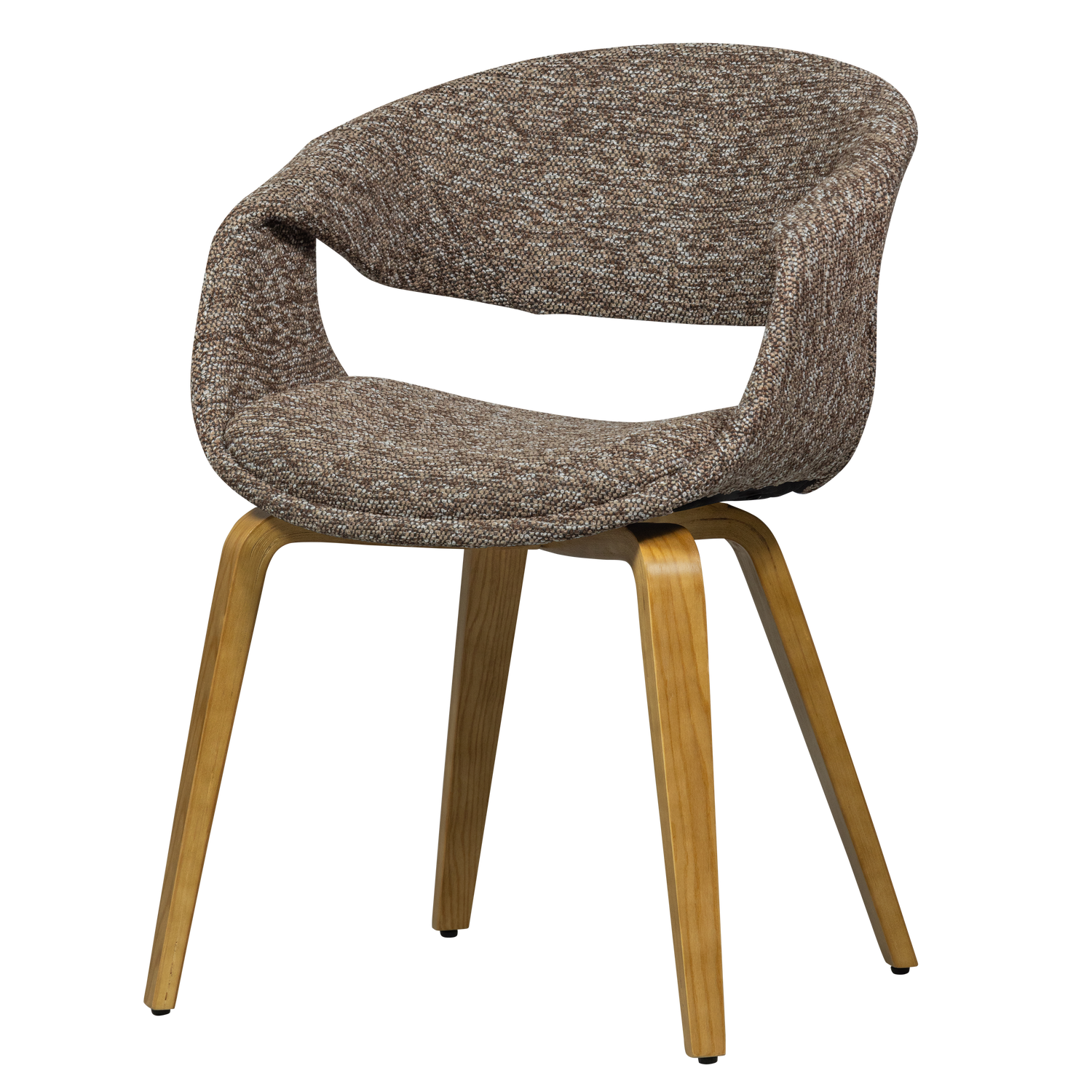 woood yossi matsstol brun med naturträ