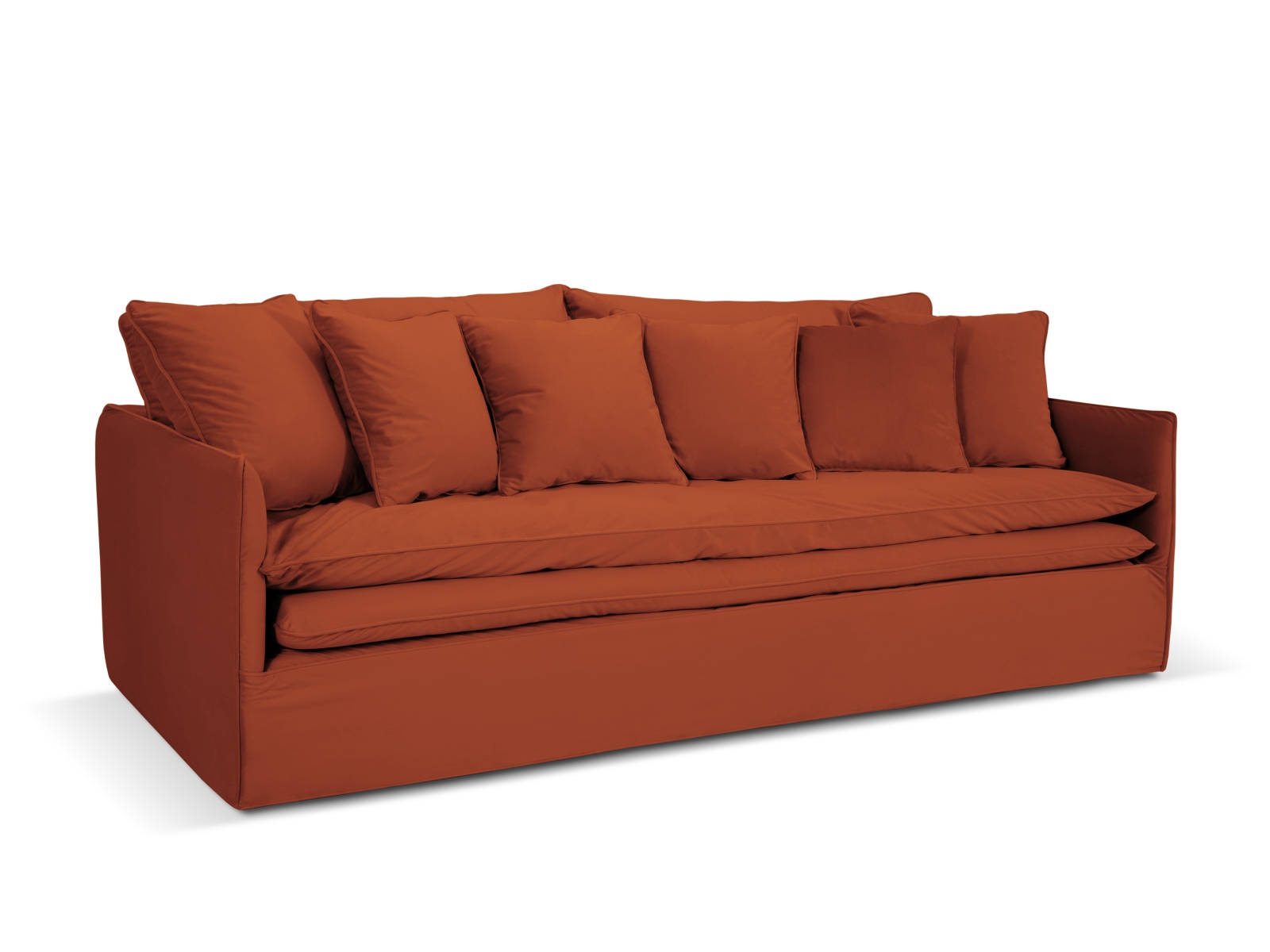 Micadoni Fløjlssofa "boho" Sæder 223x106x89