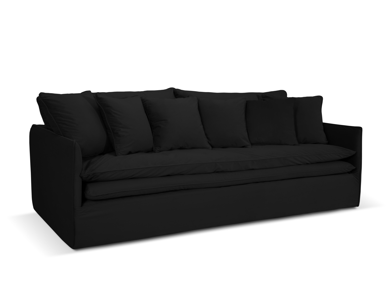 Micadoni Fløjlssofa "boho" Sæder 223x106x89