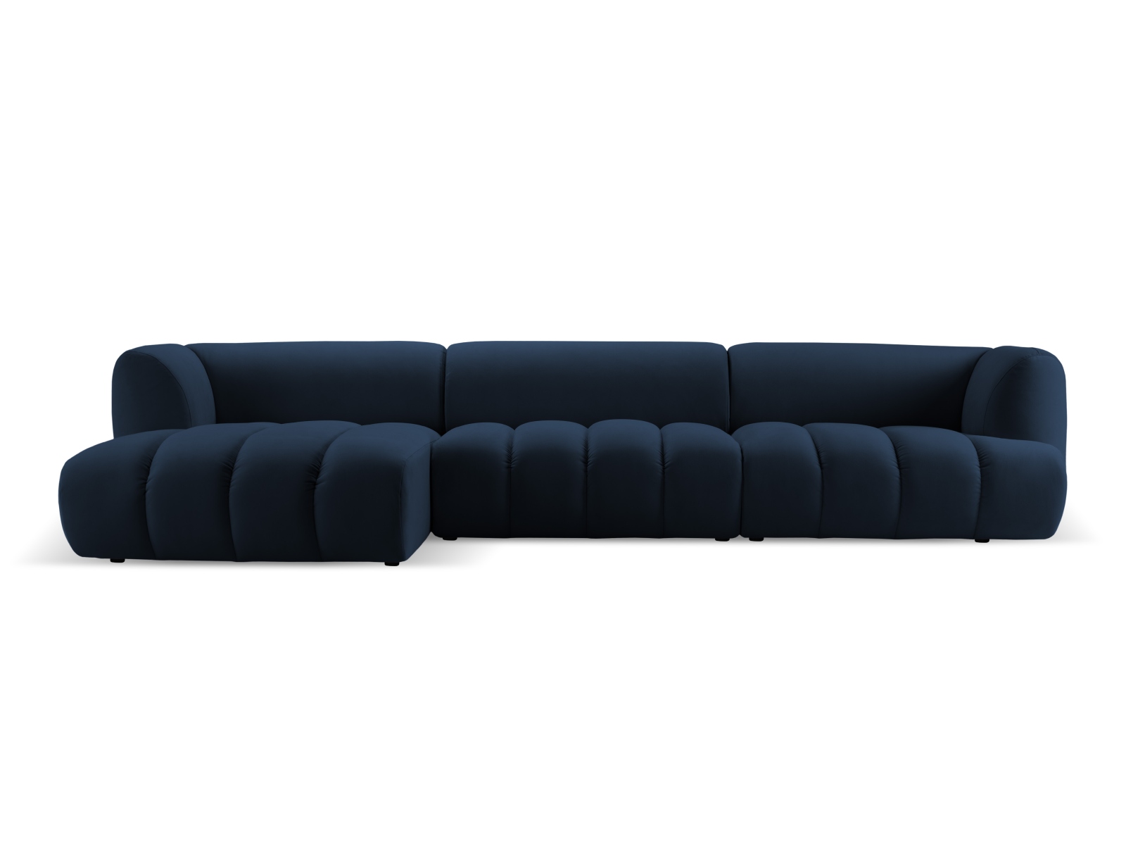 MICADONI  Sammetsmodular vänster hörnsoffa, 