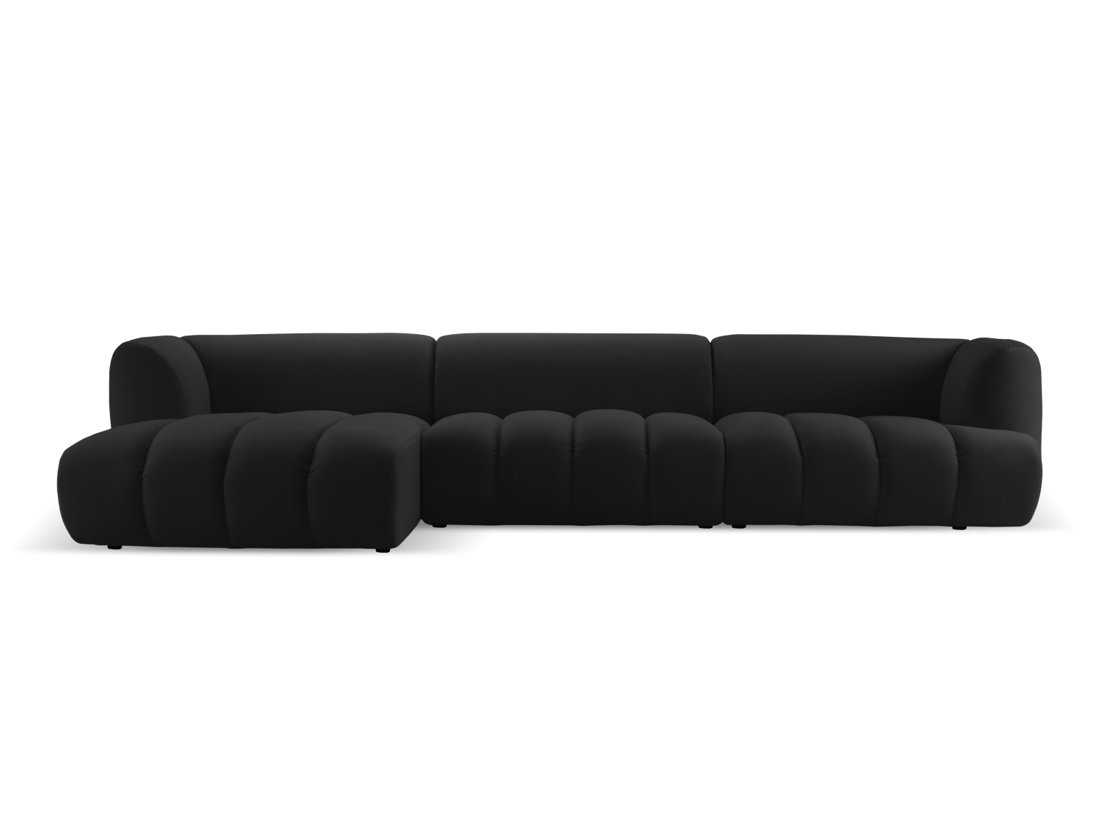 MICADONI  Sammetsmodular vänster hörnsoffa, 