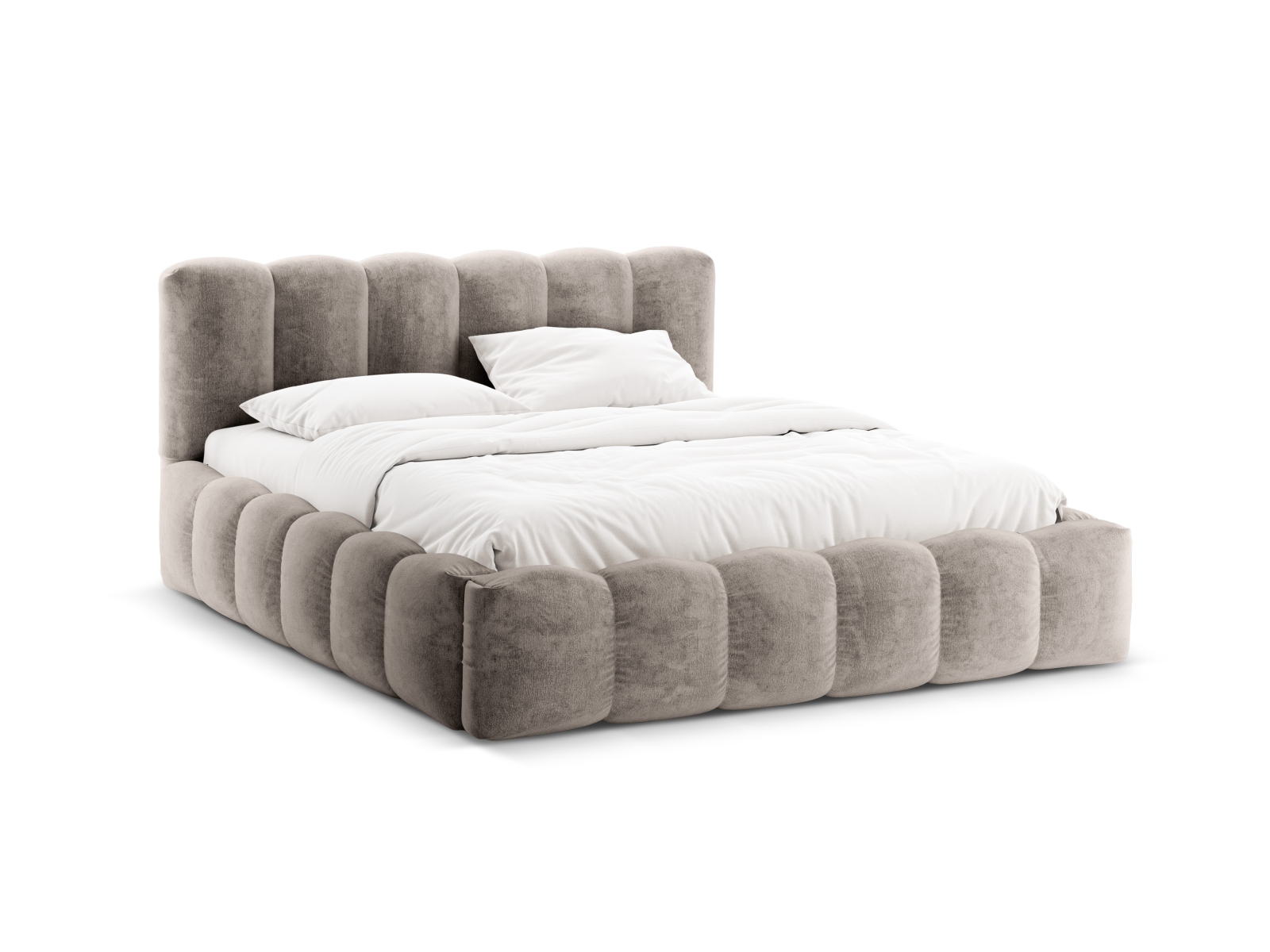 MICADONI  Oppbevaringsseng med sengegavl, ogquot;Lupinogquot;, 226x226x95