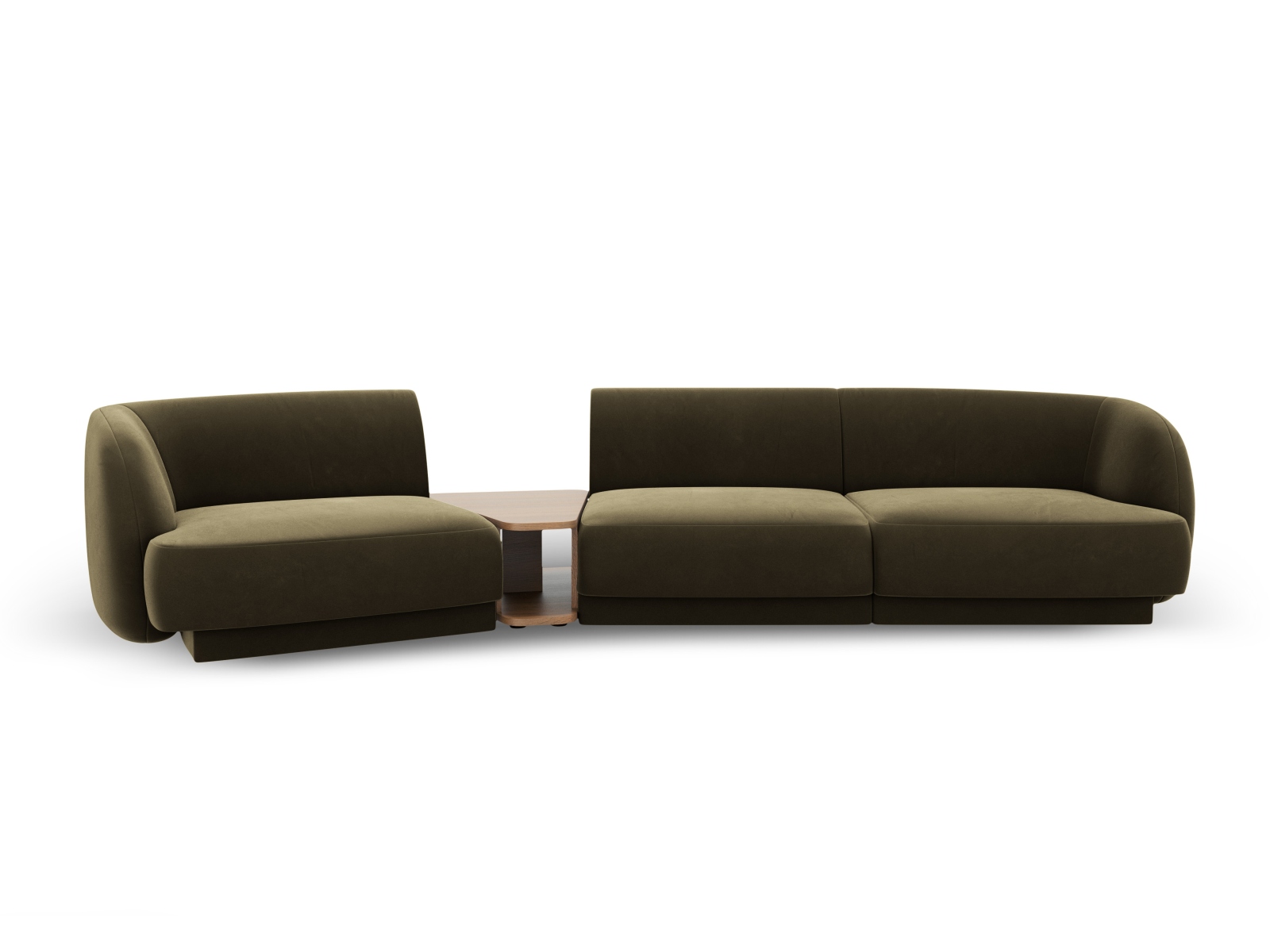 Micadoni Velvet Left Modular Sofa "miley" Sæder 300x118x70