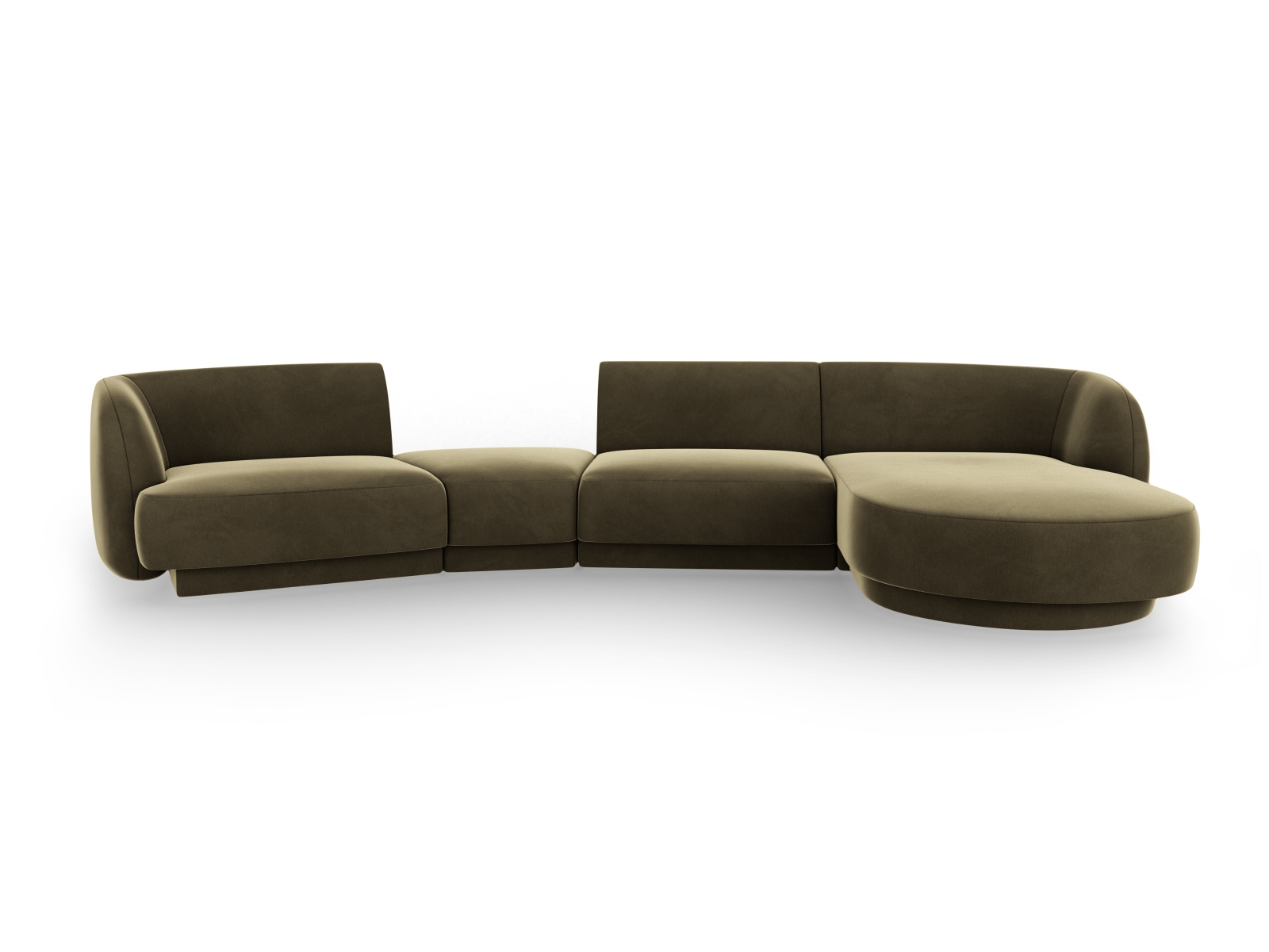 Micadoni Velvet Right Modular Sofa "miley" Sæder 320x132x70