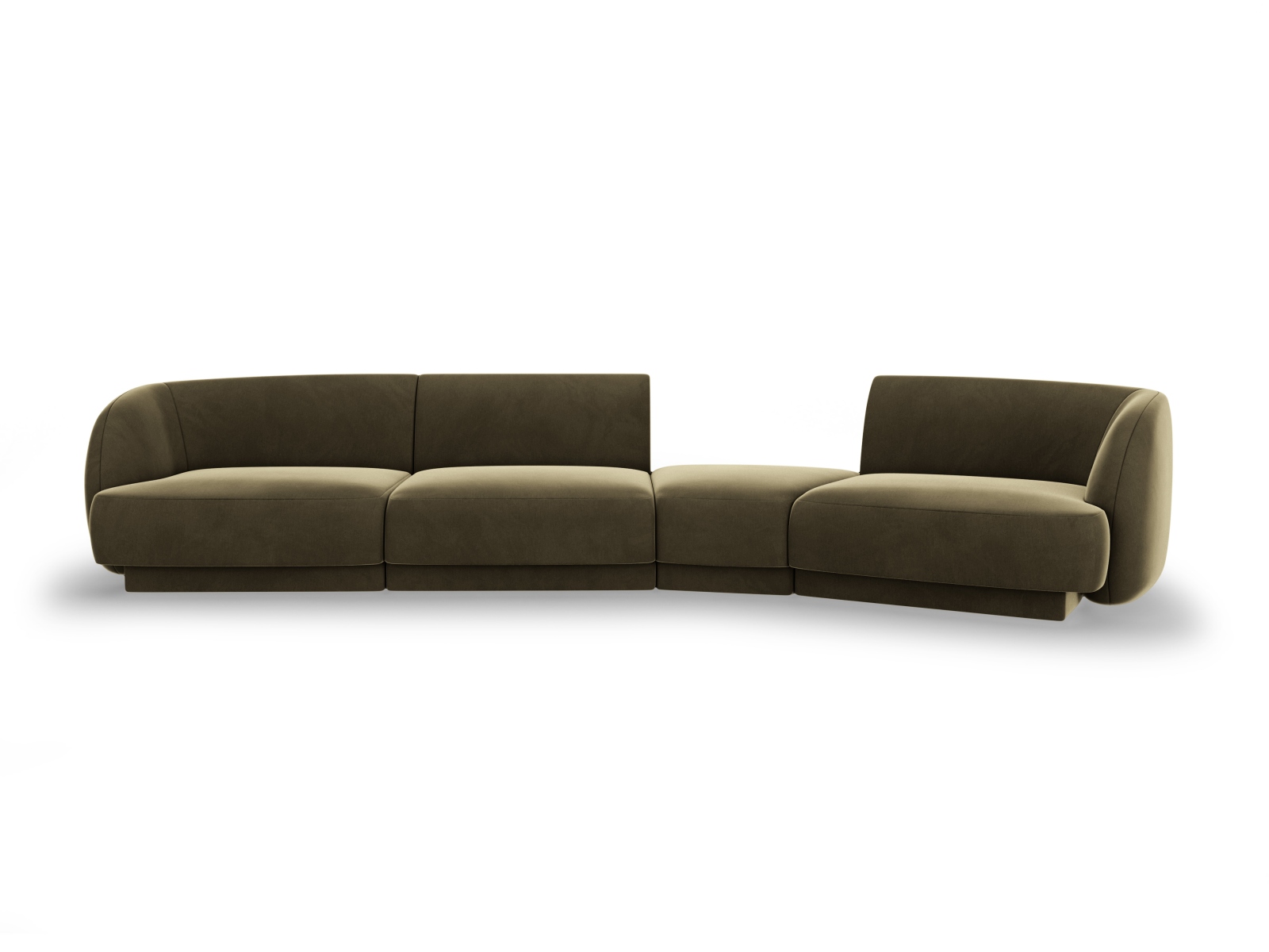 Micadoni Velvet Right Modular Sofa "miley" Sæder 320x128x70
