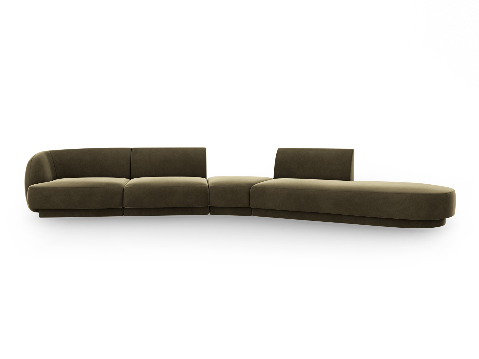 Micadoni Velvet Right Modular Sofa "miley" Sæder 372x160x70