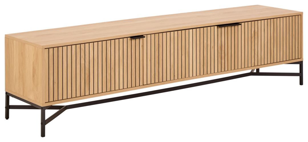 Act Nordic Jaipur Bord Top Ramme Dør Melamin Stel Mat Sort Pulverlakeret Stål 176 4x40x45