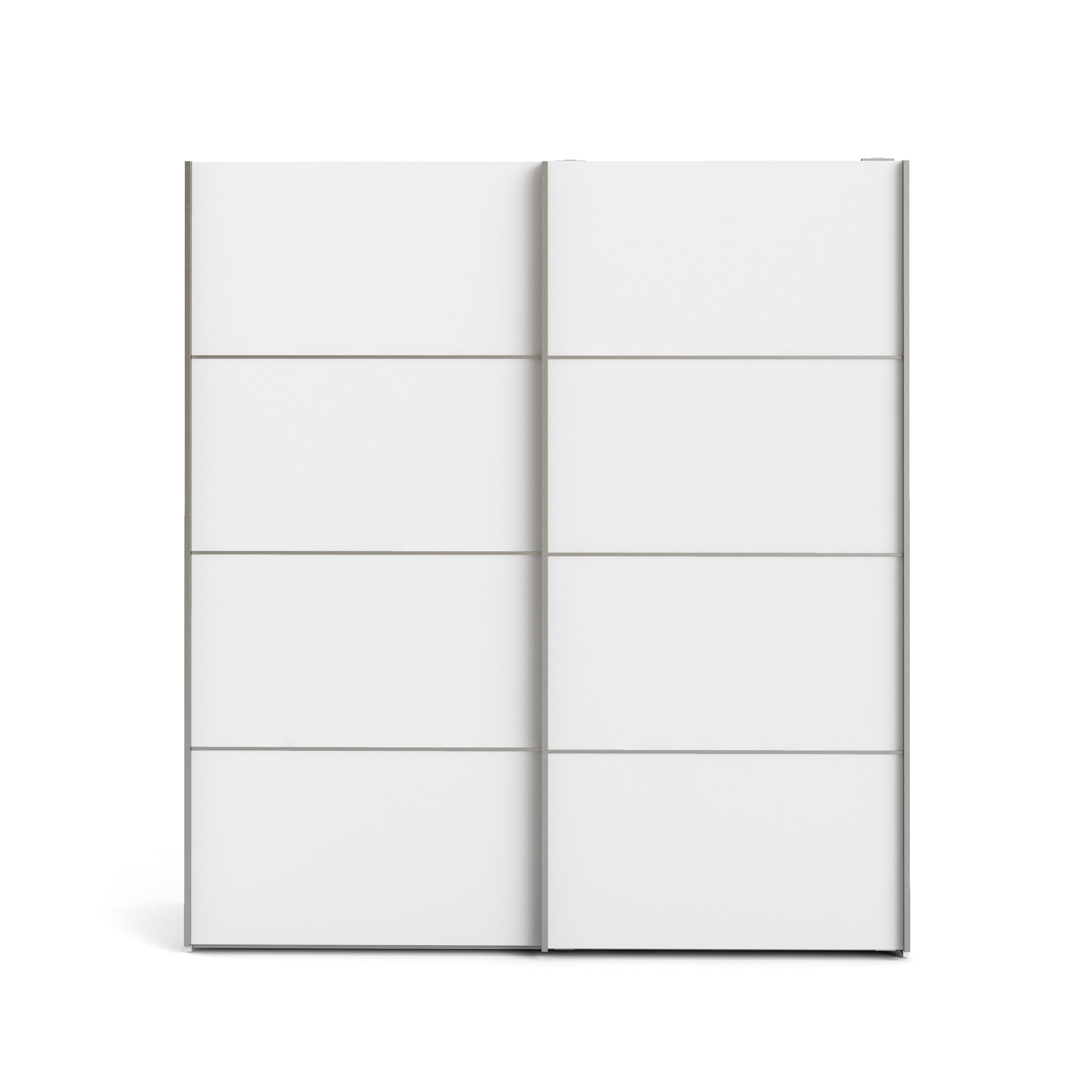 tvilum verona skjutdörrsgarderob - vit laminat, 2 skjutdörrar