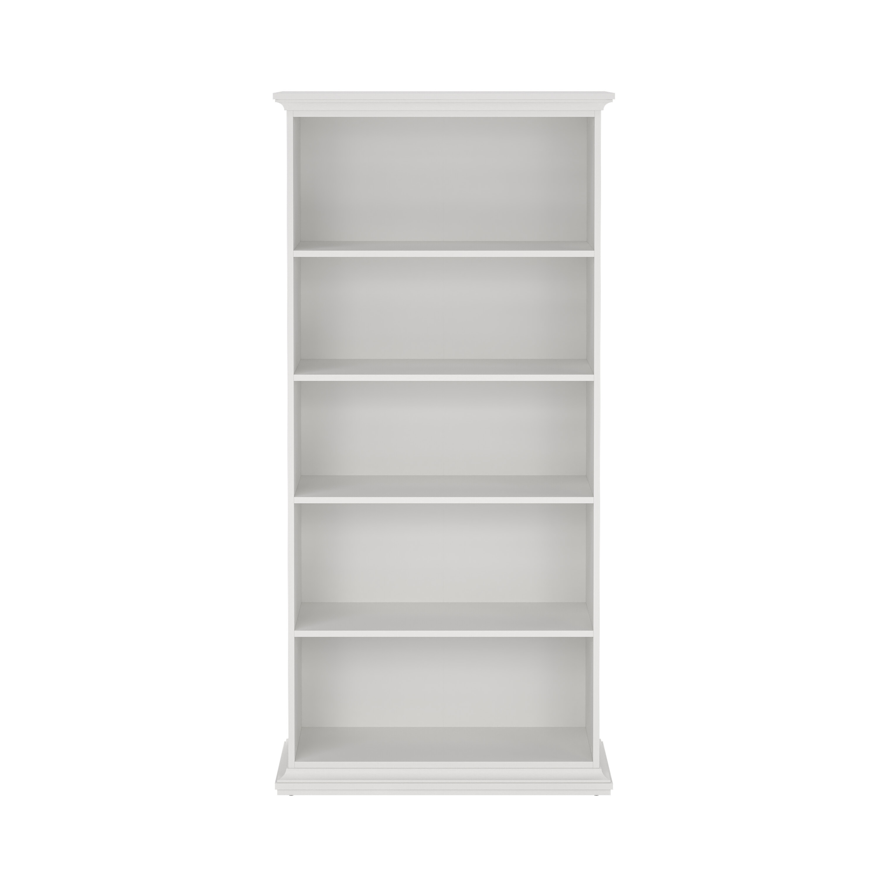 tvilum paris bokhylla - vit laminat, med 4 hyllor