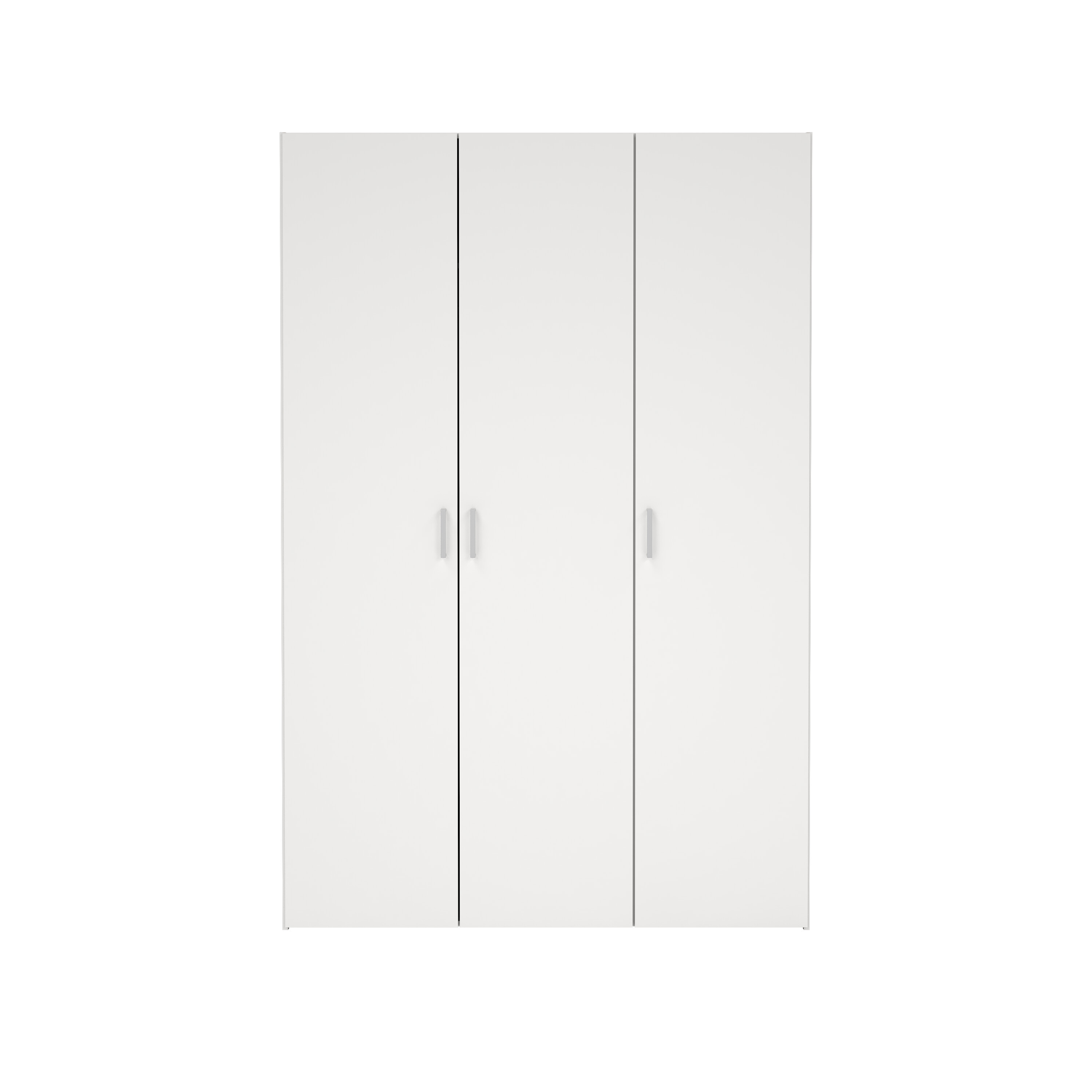 tvilum space garderobsskåp - vitt trä, 3 dörrar