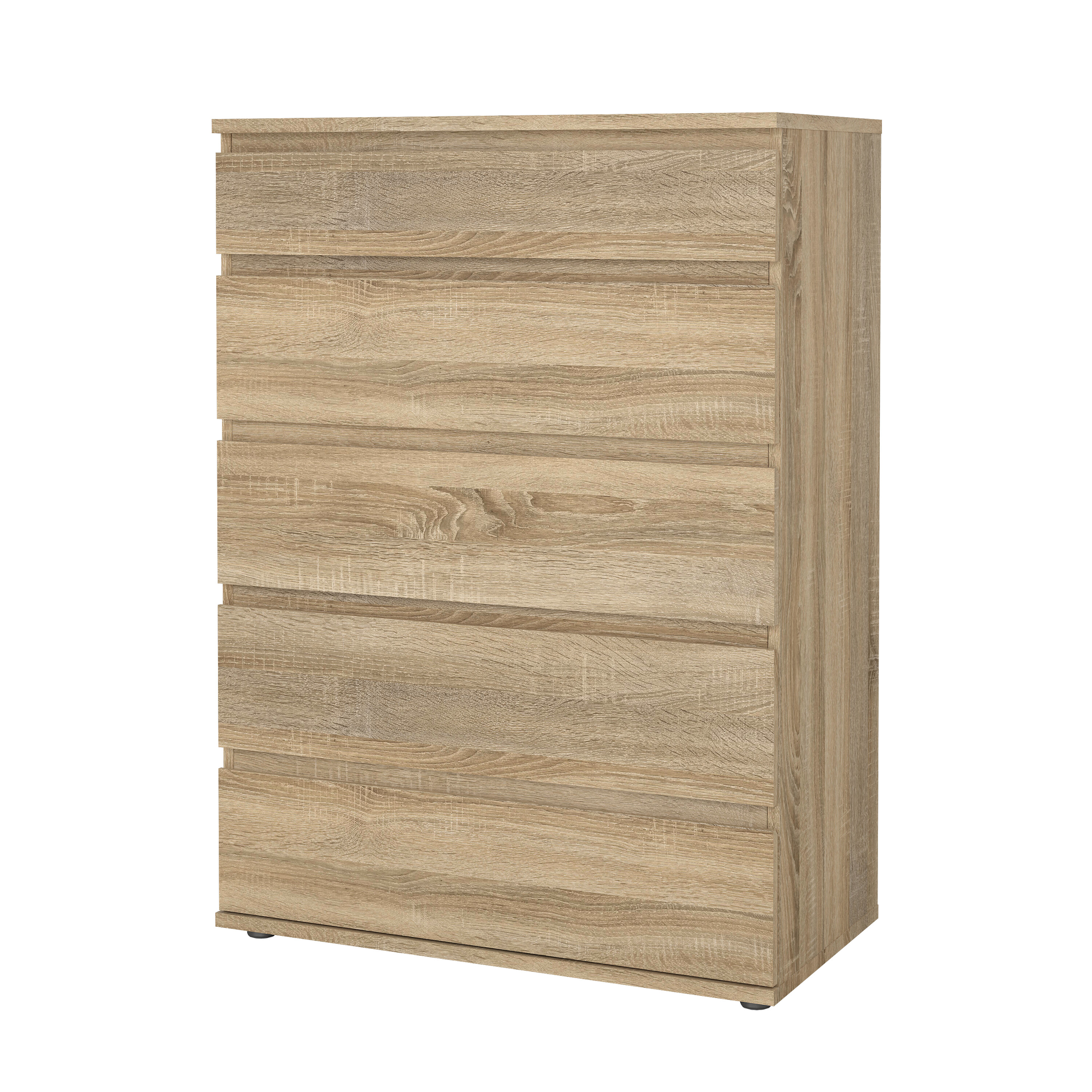 TVILUM Nova Kommode - Naturfarvet komposittræ, Eg struktur, (107x40)