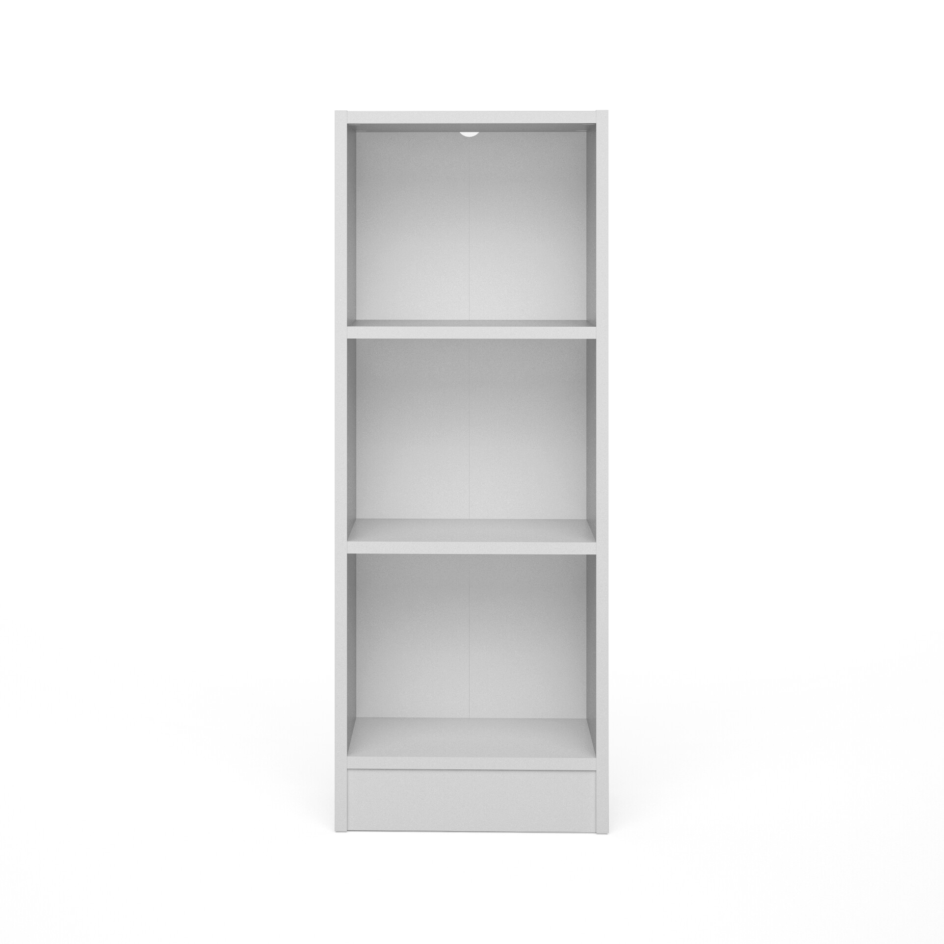 tvilum basic bokhylla - vit, med 2 hyllplan