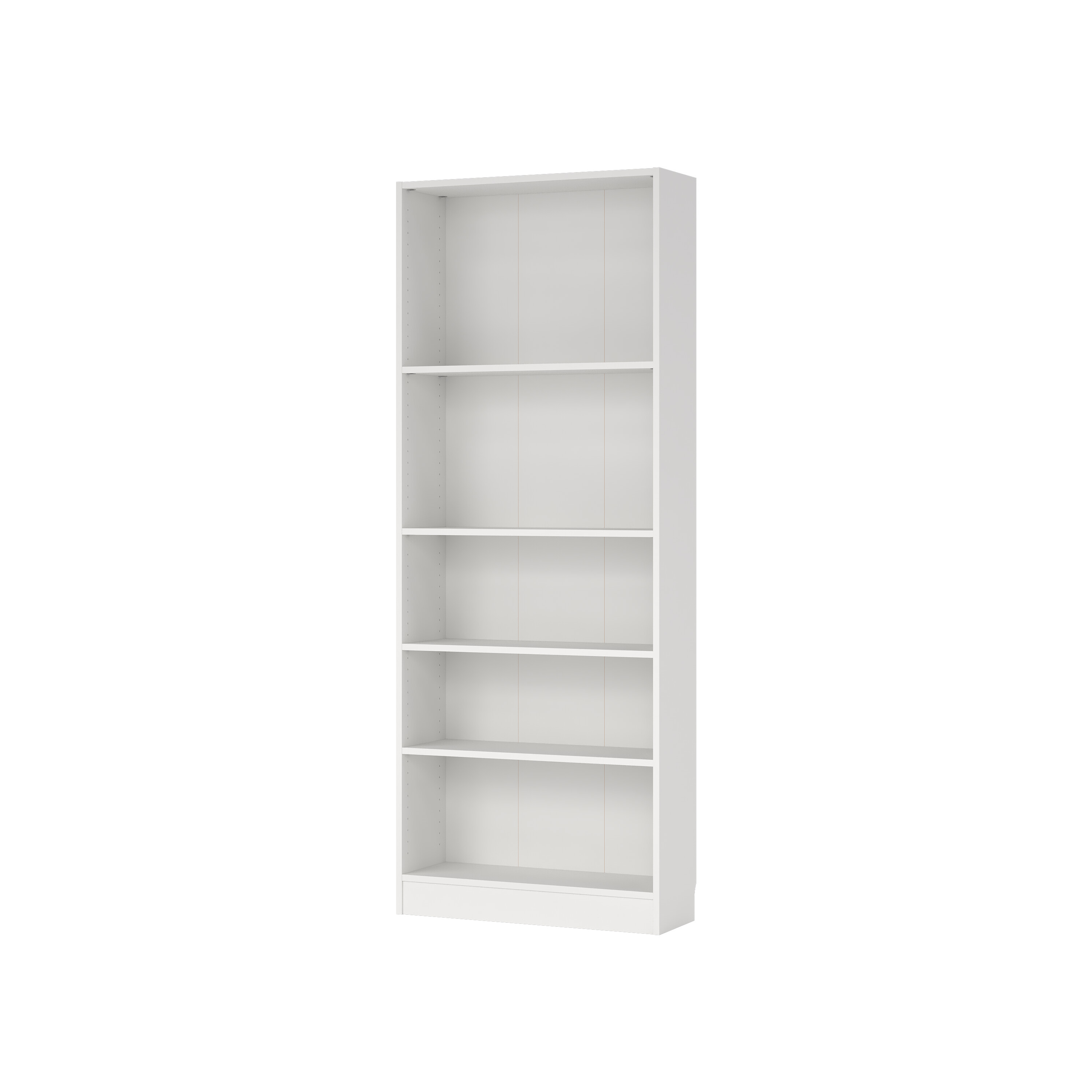 tvilum basic bokhylla - vit, med 4 hyllplan