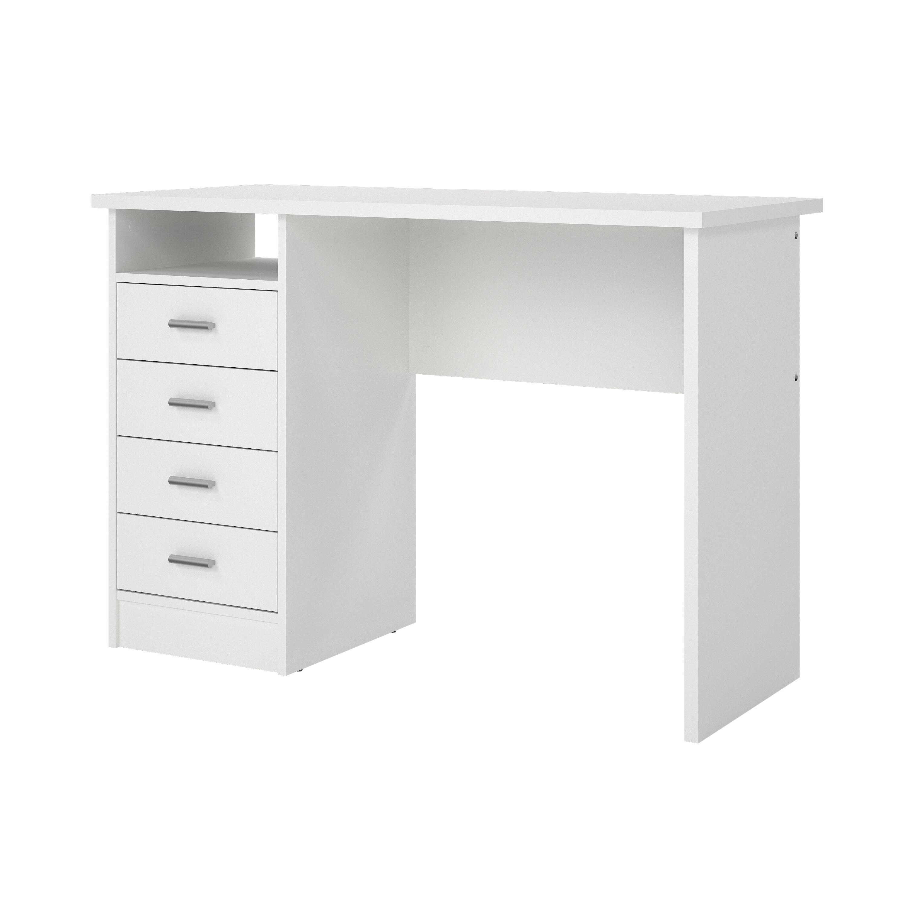 tvilum function plus skrivbord - vit, med 4 lådor