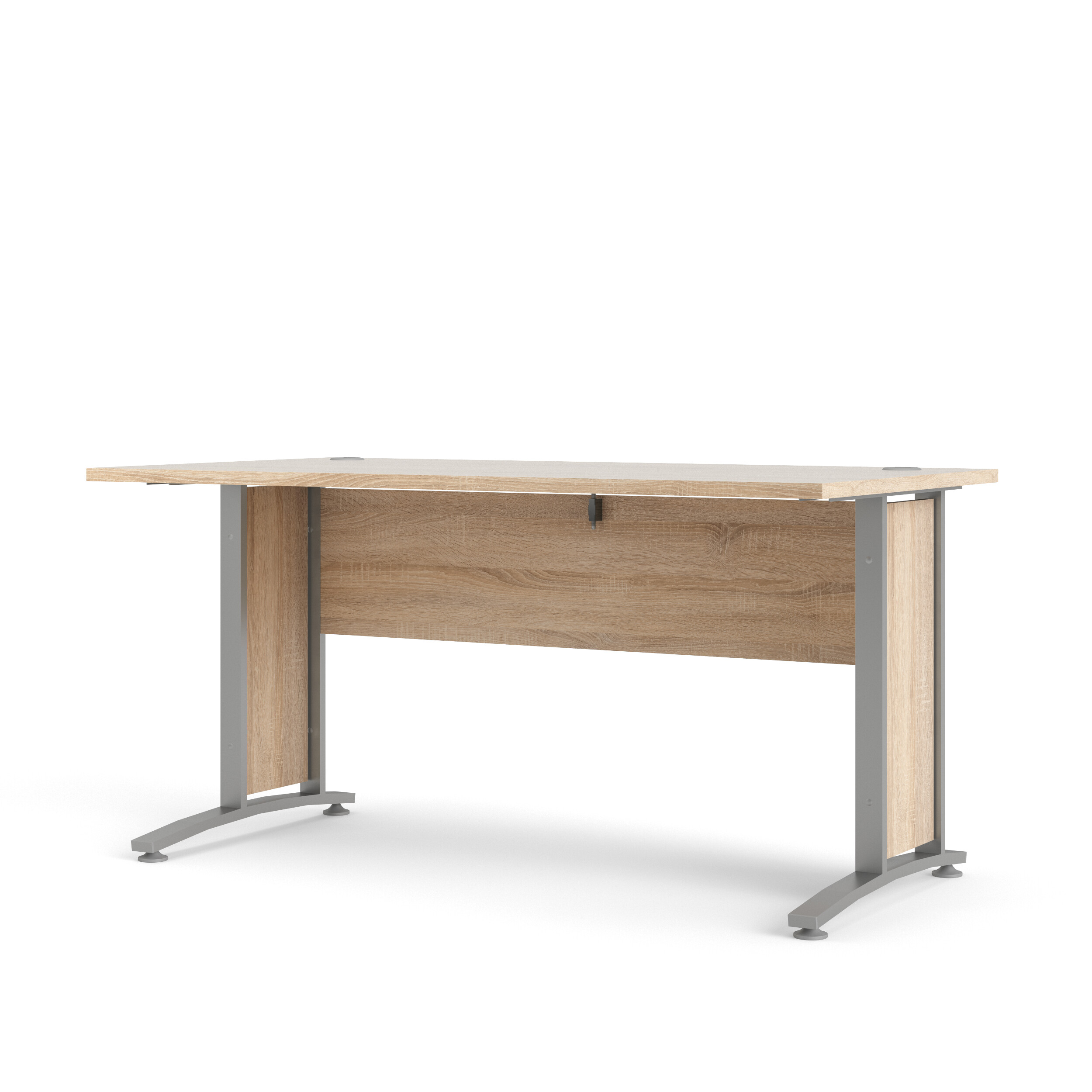 tvilum prima skrivbord - ekstomme och silvergrå stål (150 x 80 cm)