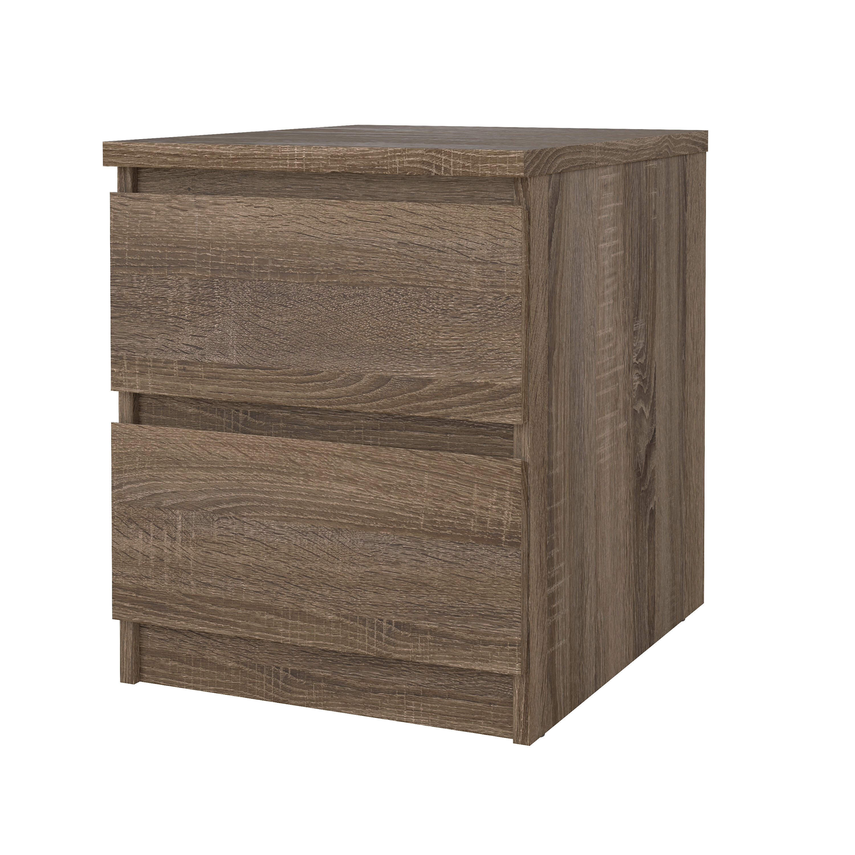 tvilum naia sängbord - tryffel naturligt trä, med 2 lådor