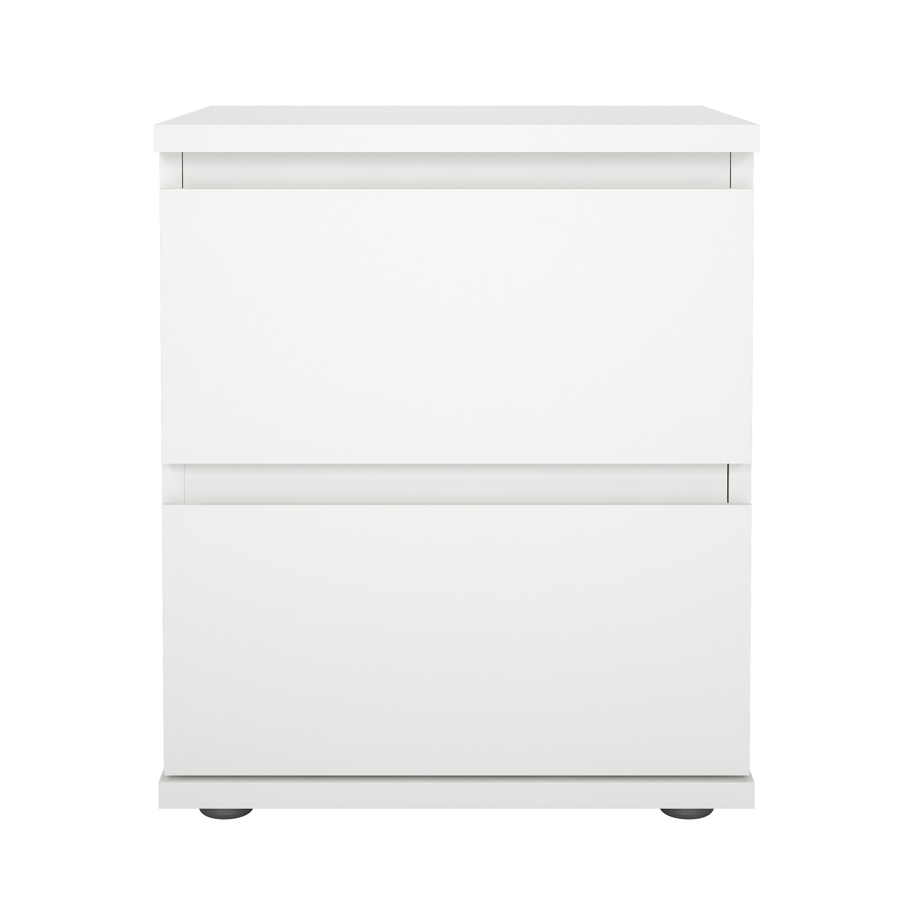 TVILUM Nova natbord, m. 2 skuffer - hvid træ (40,2x34)