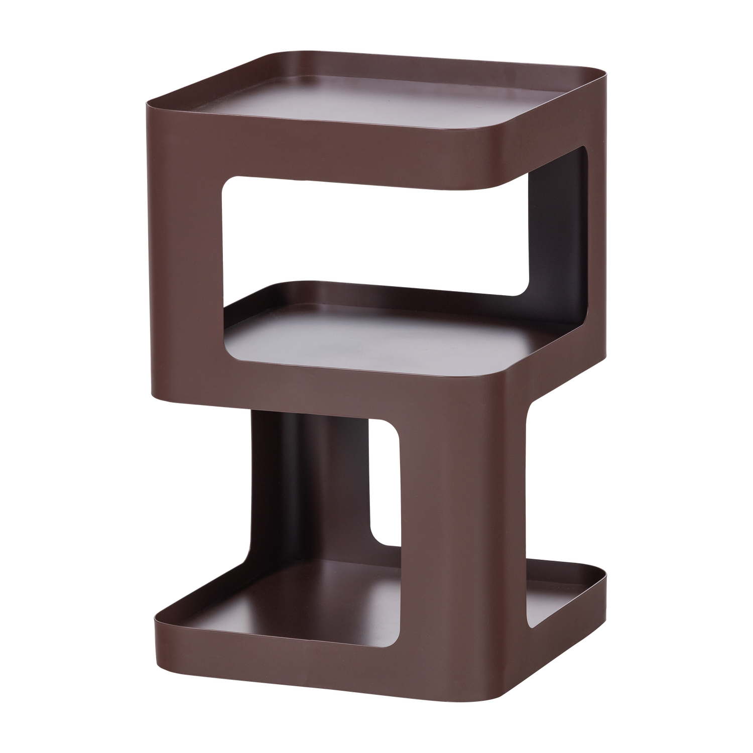 WOOOD Riv Sidebord/Natbord Metal Lilla/Brun