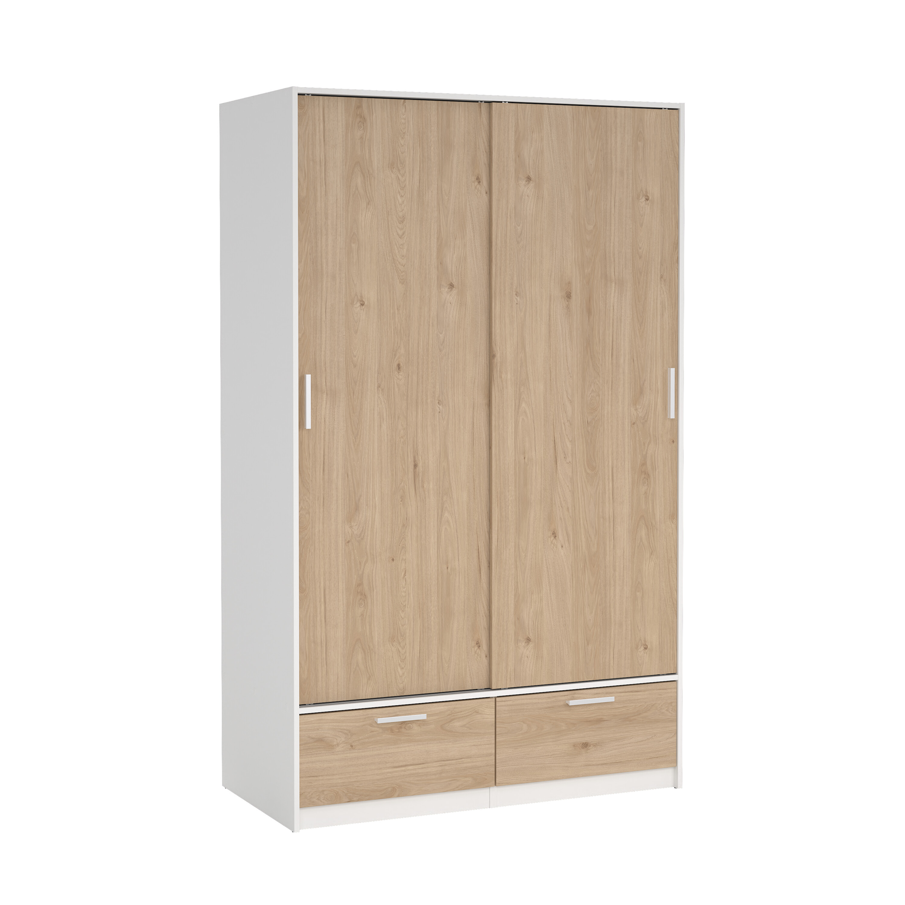 tvilum line garderob med 2 dörrar + 2 lådor - paket