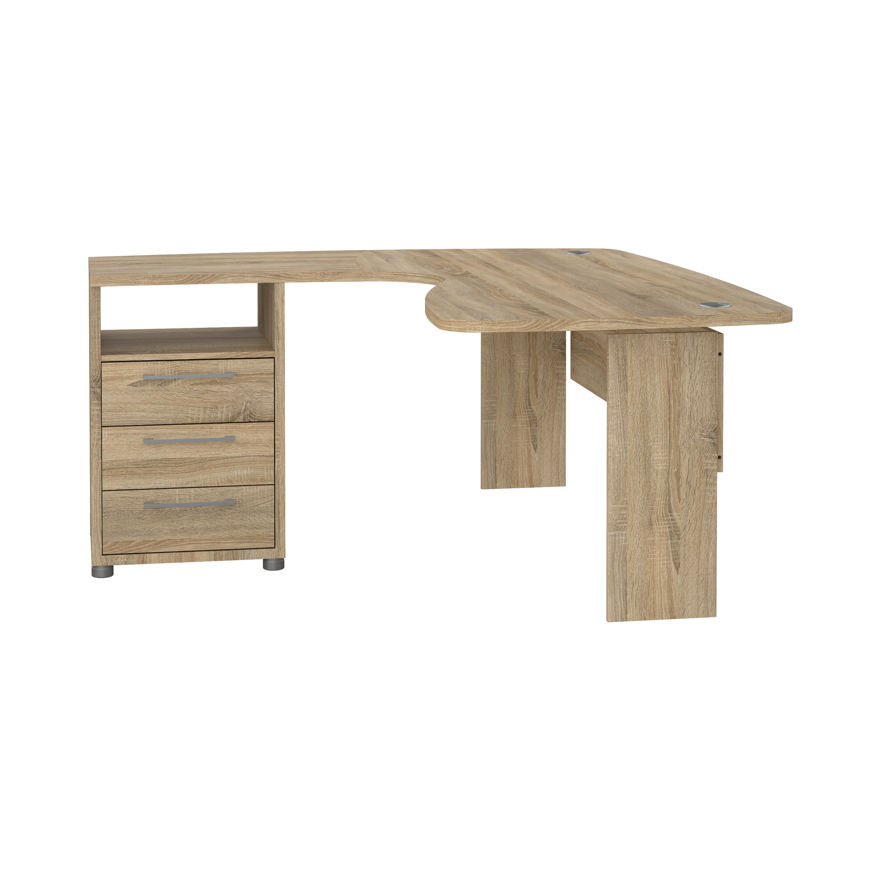 TVILUM Prima hjørnebord med skab - Parcel