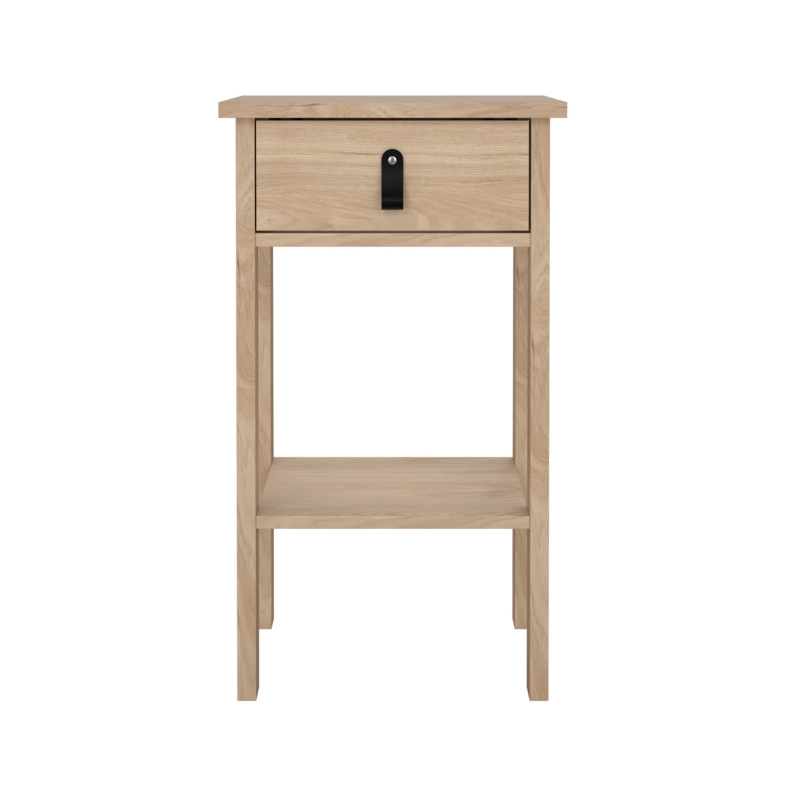 TVILUM Madrid natbord, m. 1 hylde og 1 skuffe - Jackson Hickory træ (40x34,2)