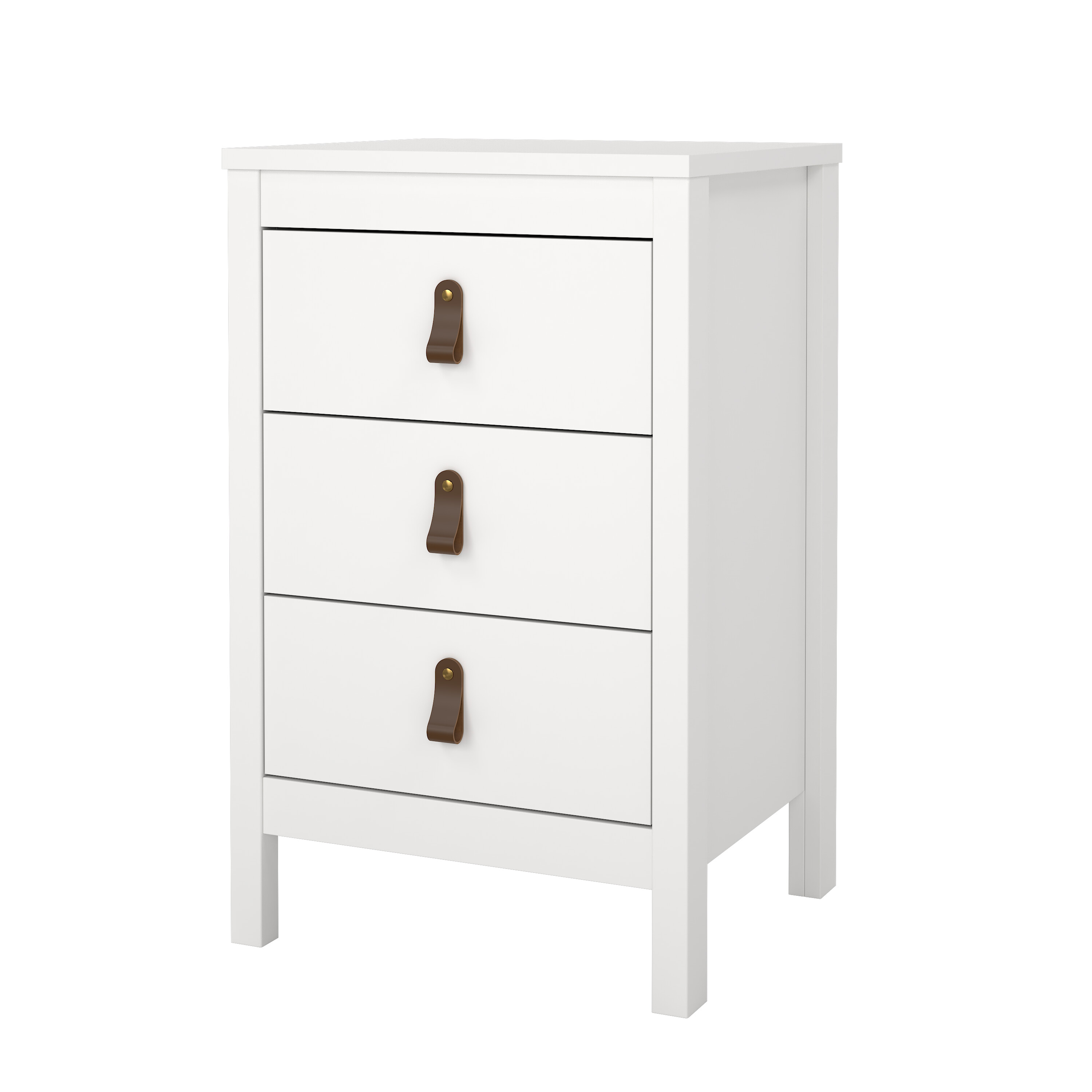 tvilum madrid nattduksbord med 3 lådor - parcel