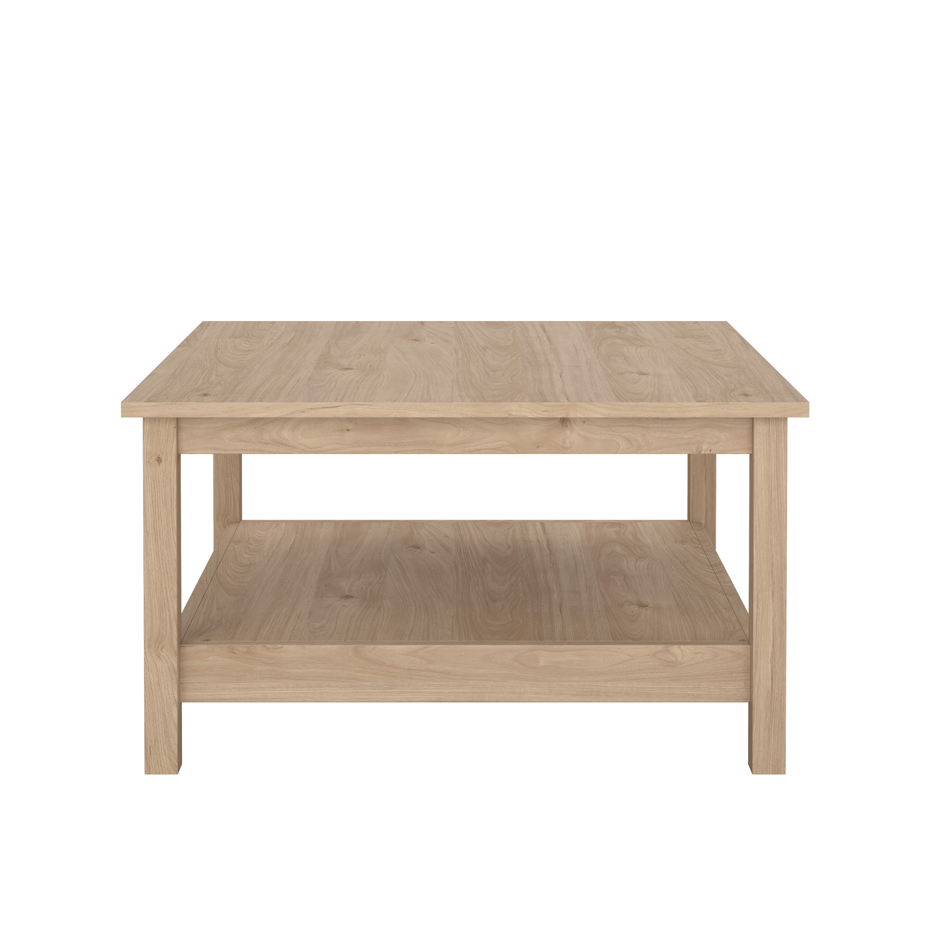 TVILUM Madrid sofabord, m. 1 hylde - Jackson Hickory træ (81x81)