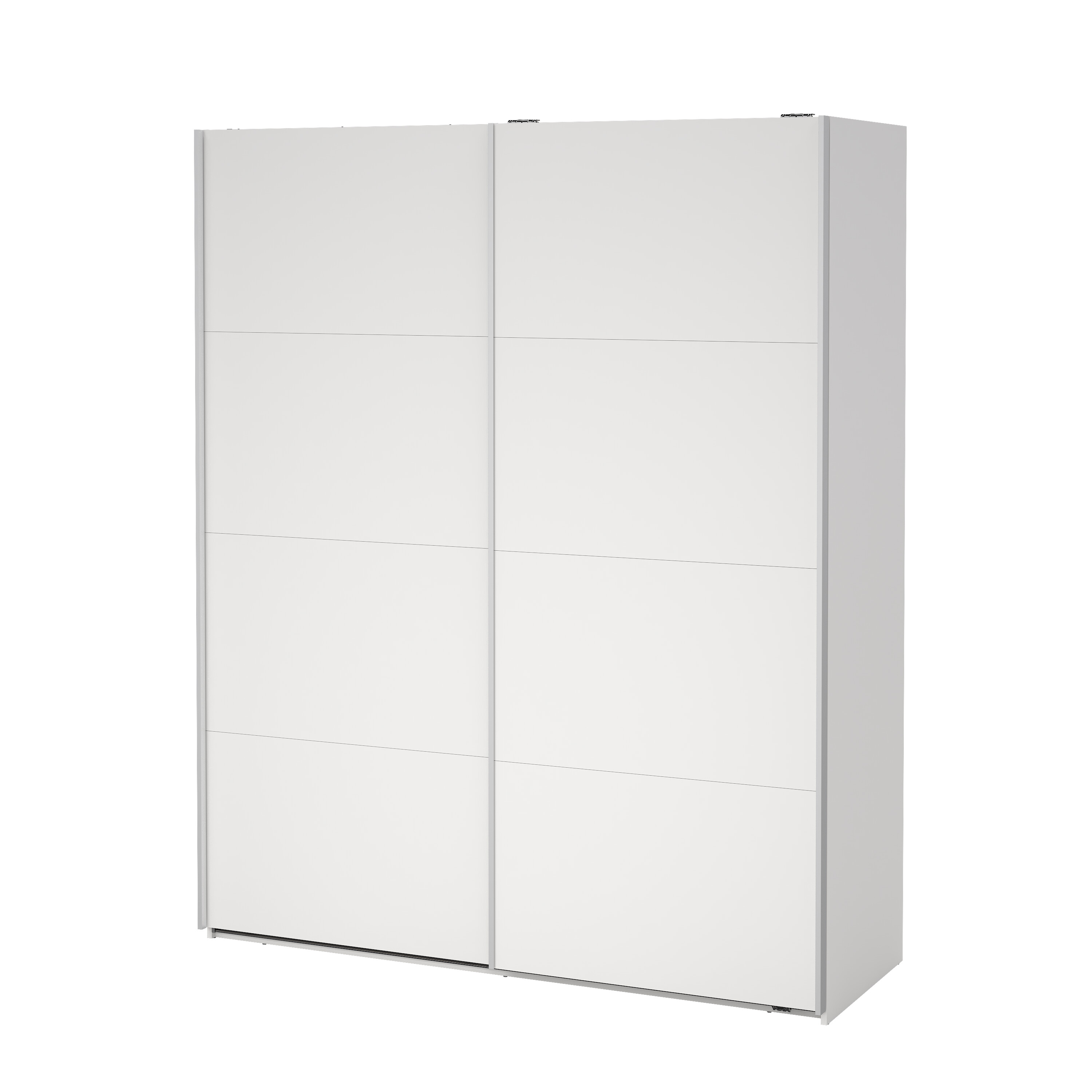 tvilum bergamo garderob med 2 skjutdörrar 180 x 220 cm - paket