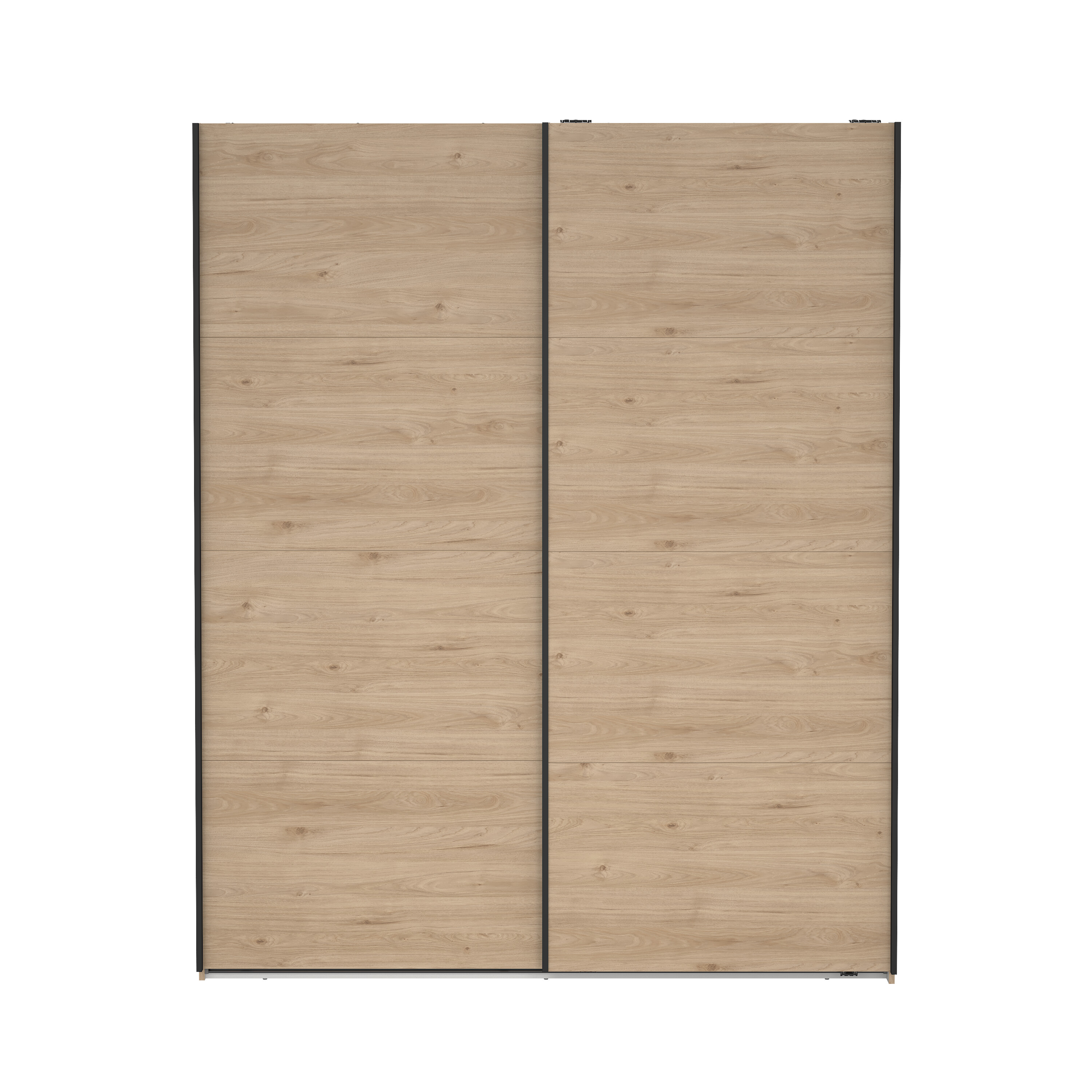 tvilum bergamo garderob med 2 skjutdörrar 180 x 220 cm - paket