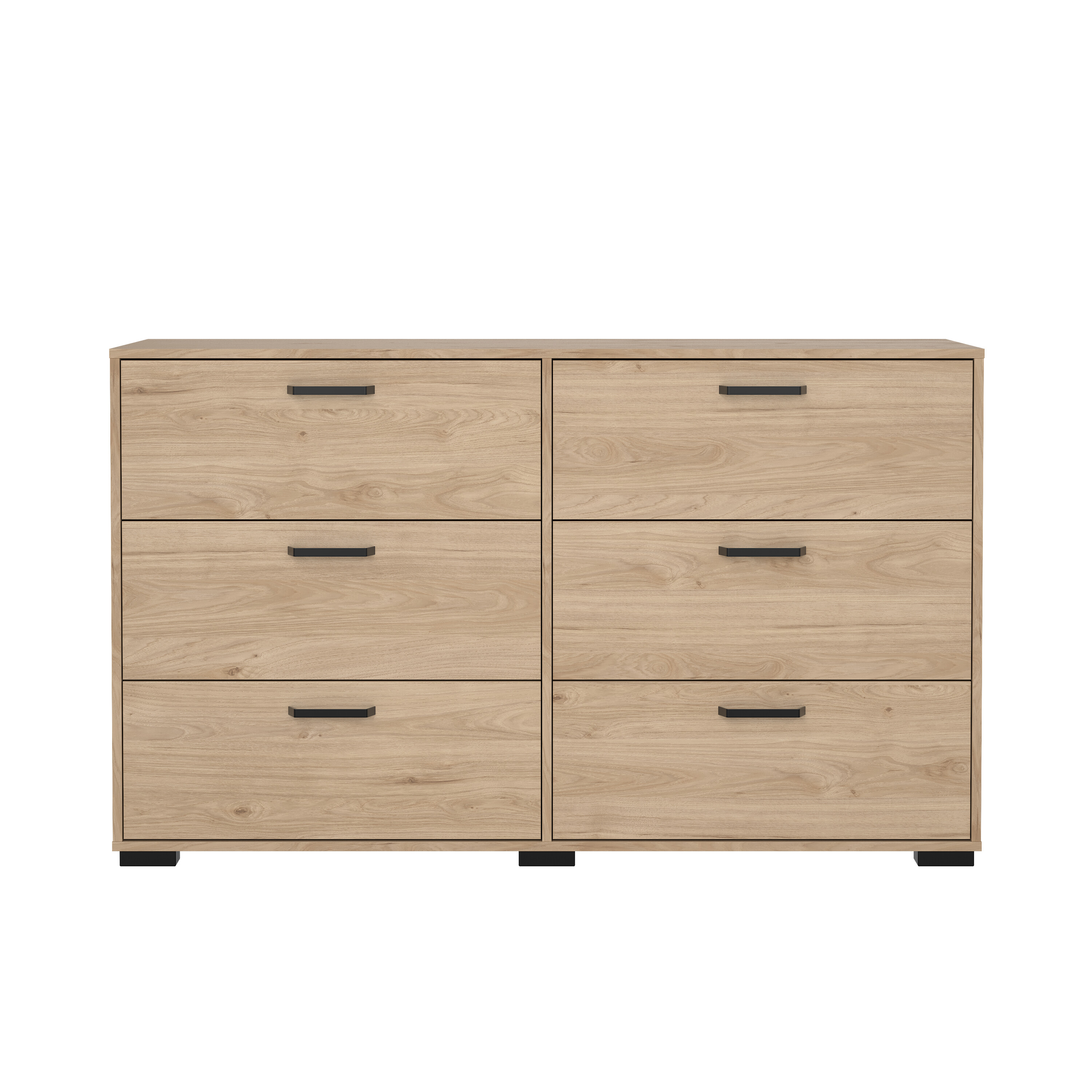 TVILUM Sofia dobbelt kommode, m. 6 skuffer - Jackson Hickory træ