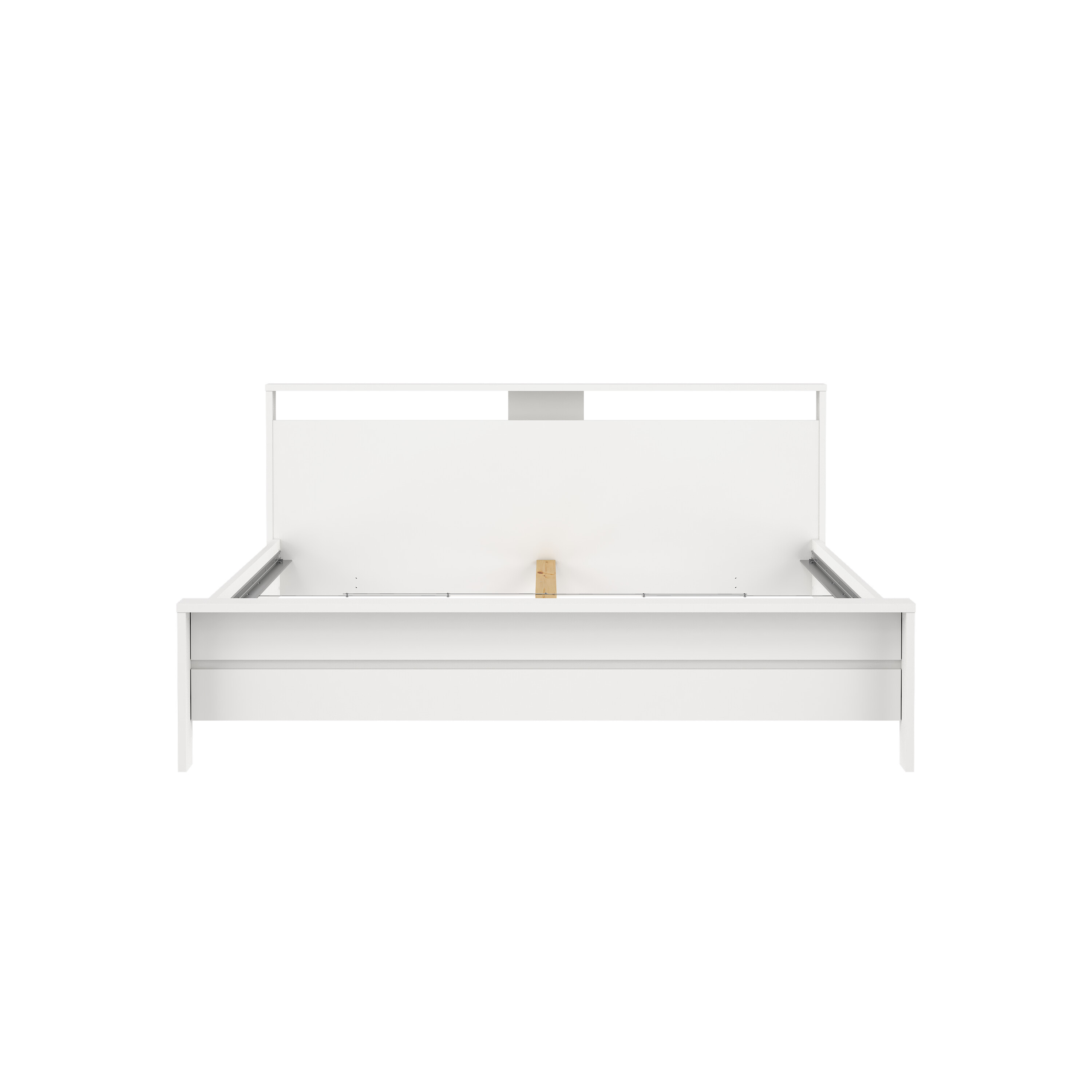 TVILUM Next sengeramme, m. sengegavl - hvid træ (180x200) billede