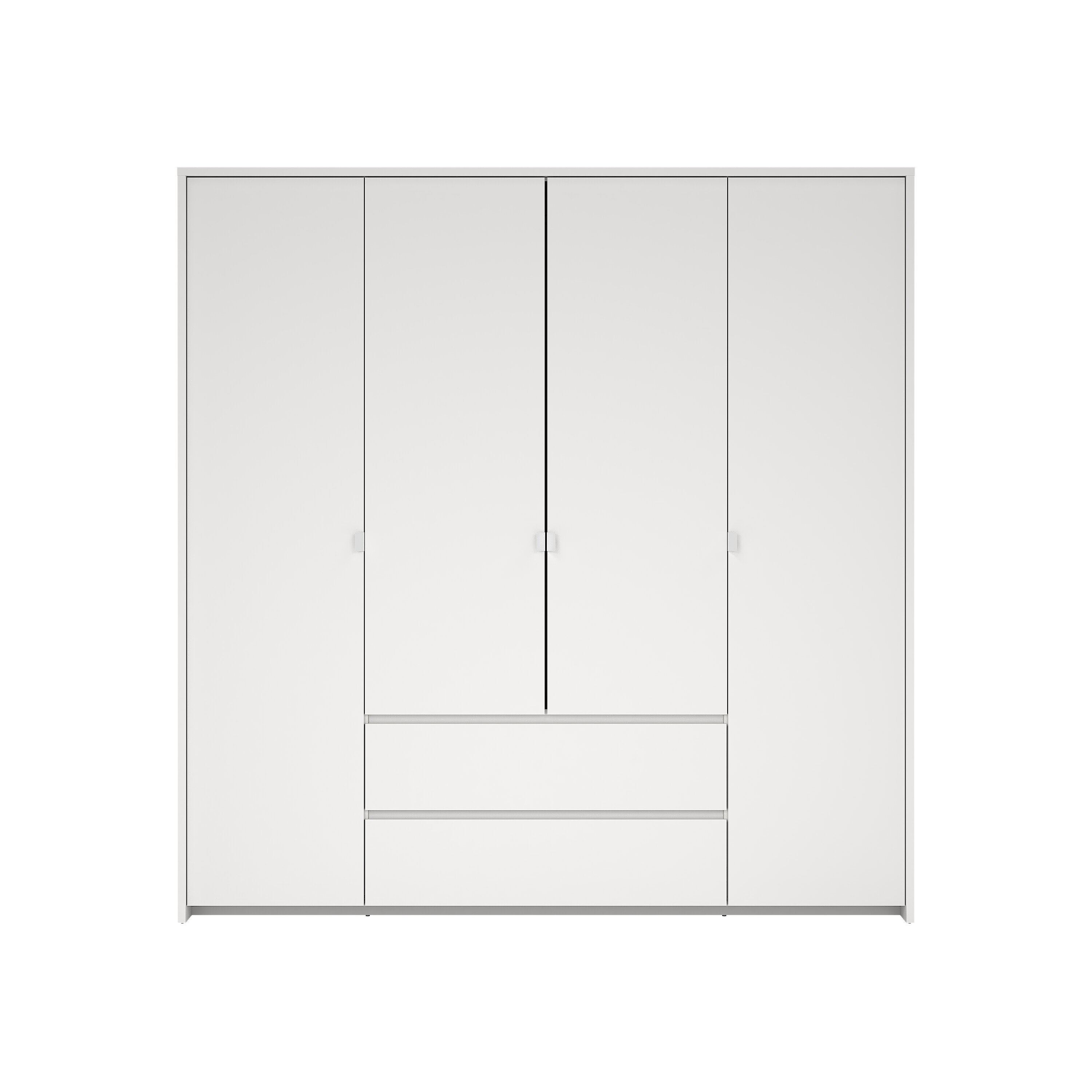 tvilum next garderob med 4 dörrar och 2 lådor - paket