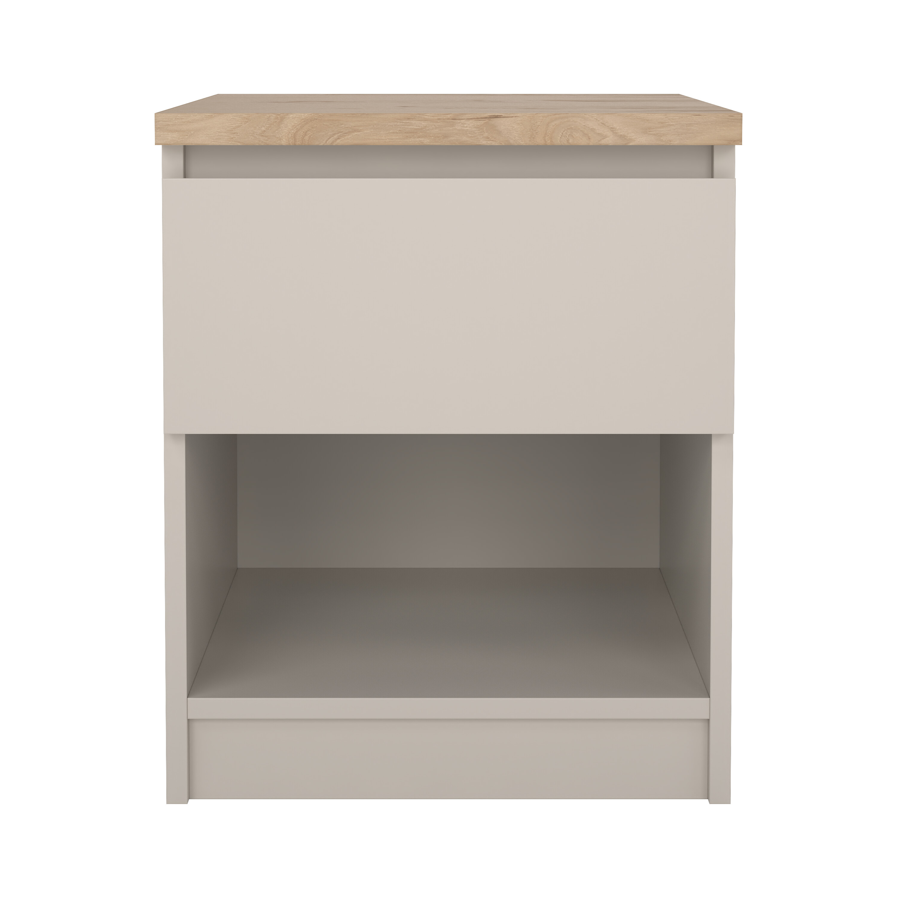 TVILUM Naia natbord, m. 1 rum og 1 skuffe - Jackson Hickory og cashmir træ (40,4x40)