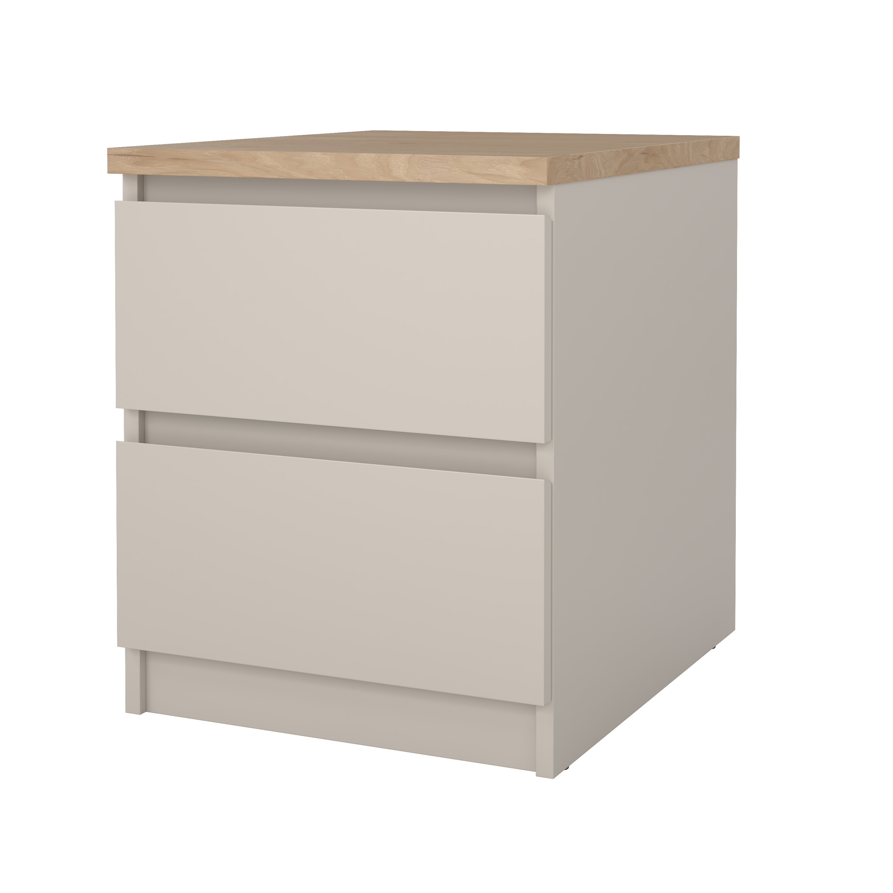 tvilum naia nattduksbord med 2 lådor - paket