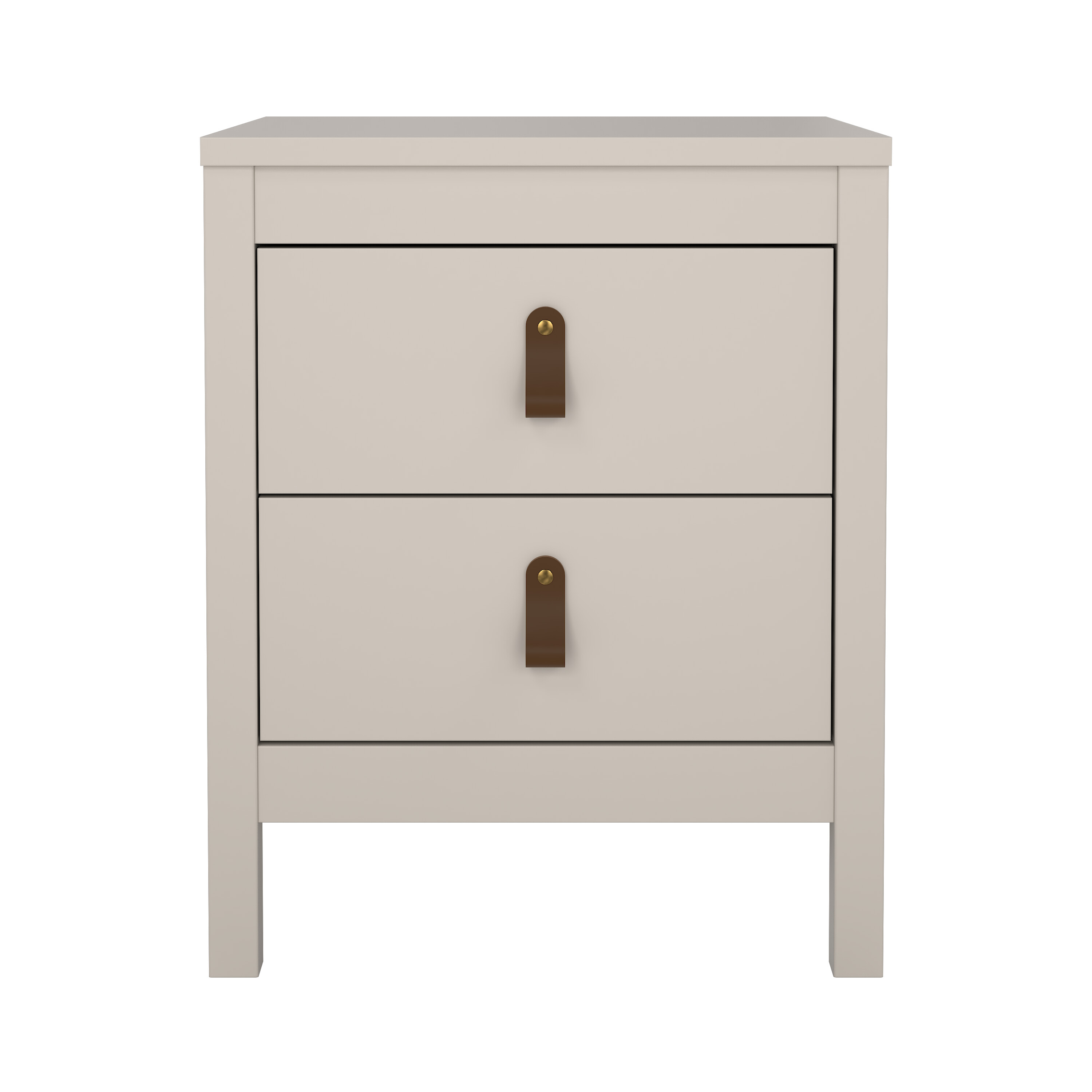 TVILUM Madrid natbord, m. 2 skuffer - kashmir træ (43,8x38,4)