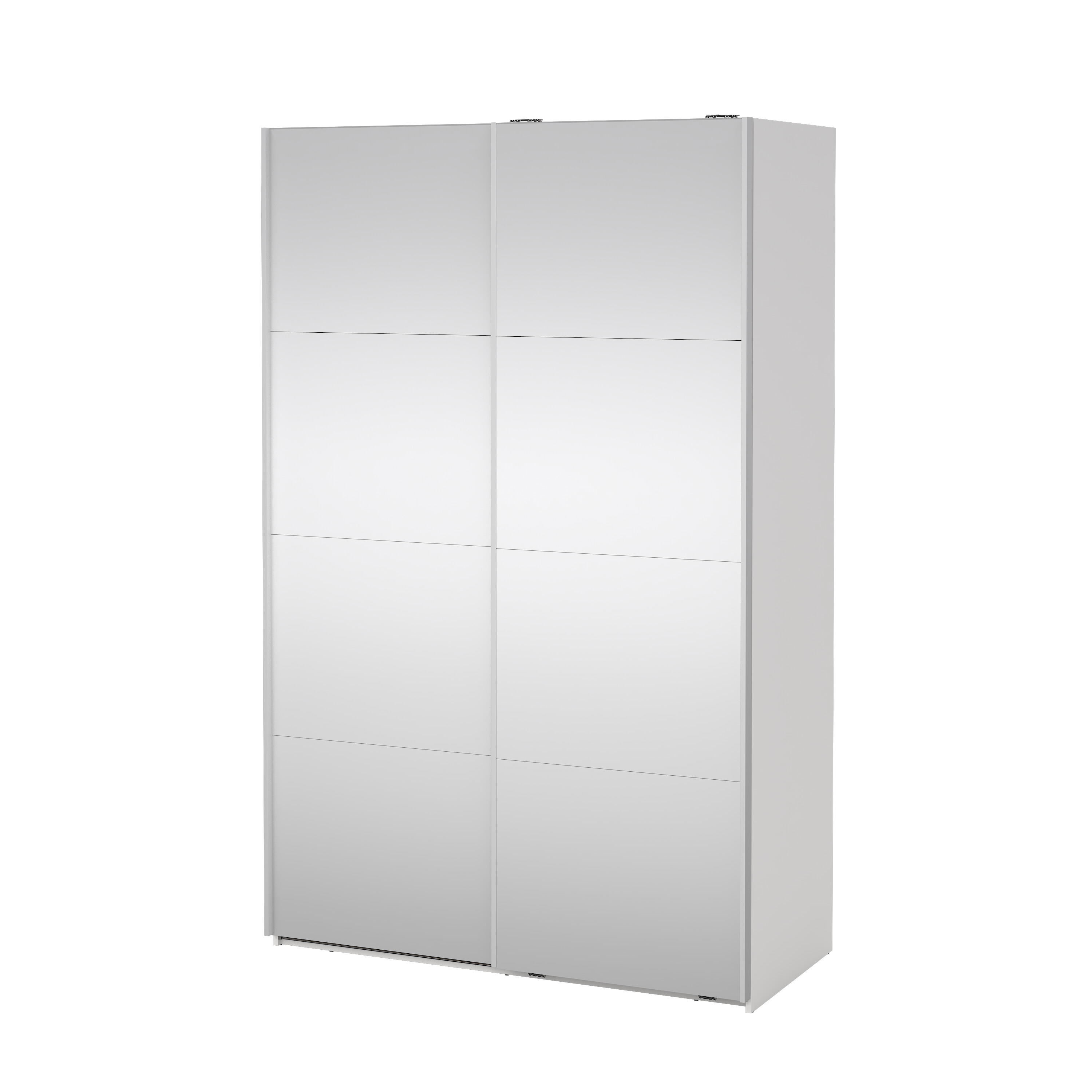 tvilum bergamo garderob med 2 skjutdörrar och spegel 140 x 220 cm - paket