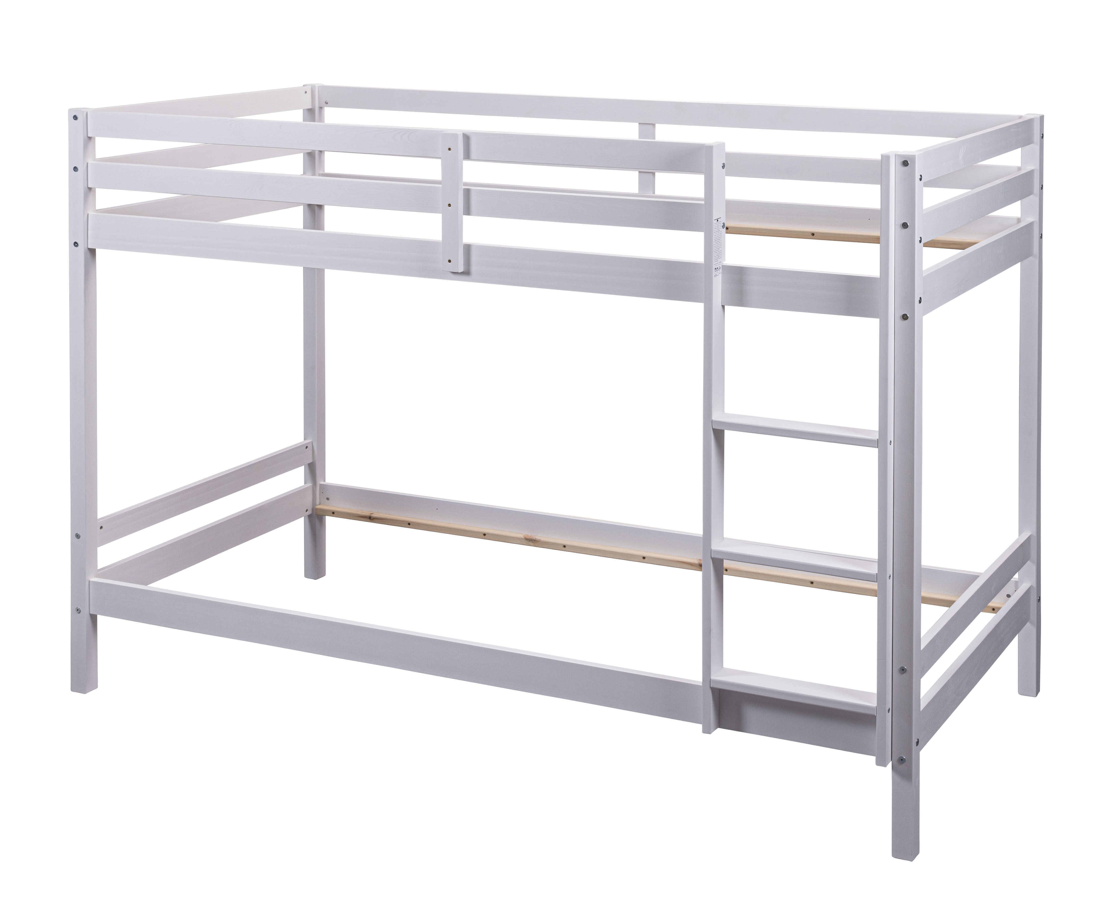 NORDIC LIVING COLLECTION Lille Cloud køjeseng, m. 1 stige - hvid træ (207x96x150)