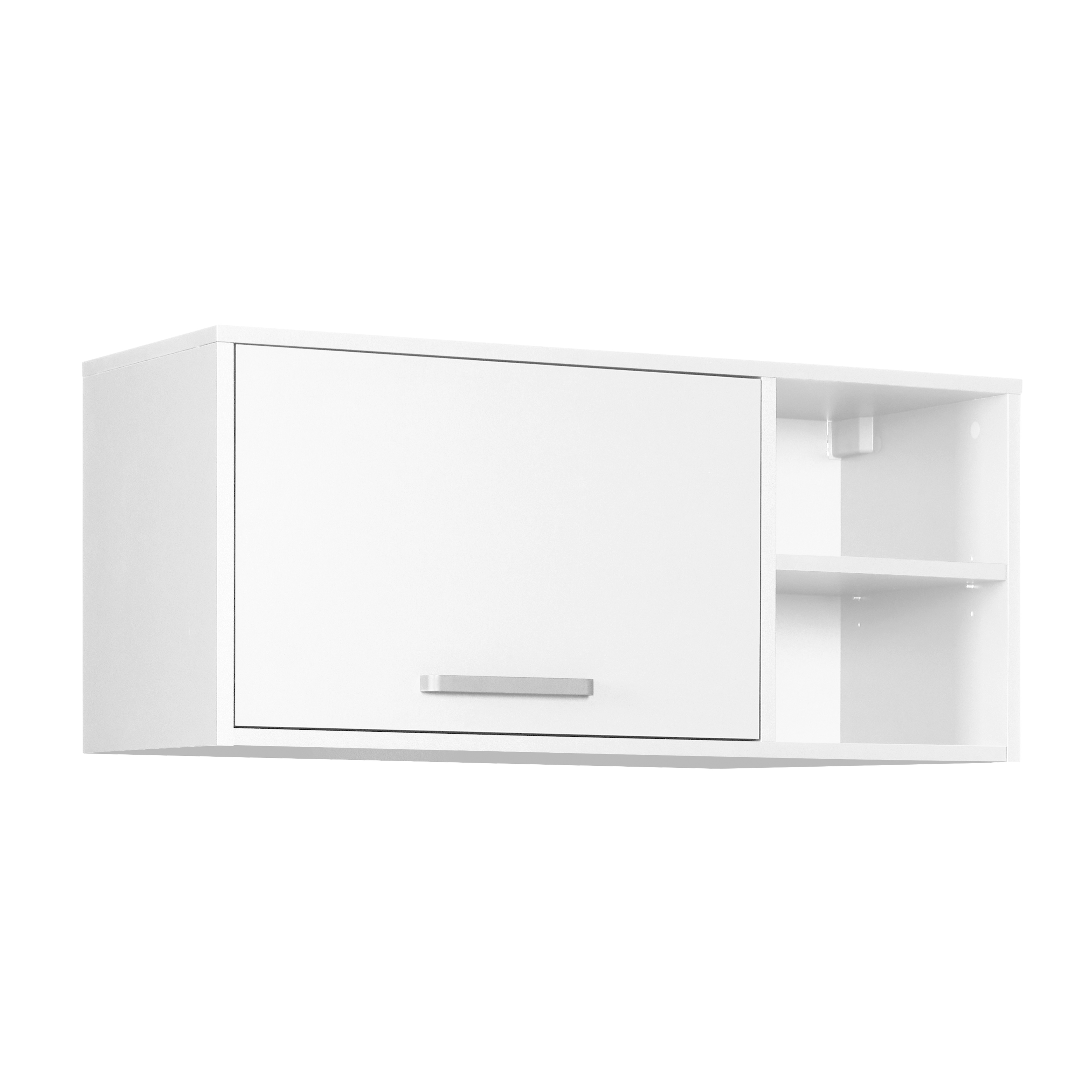 NORDIC LIVING COLLECTION Lifestyle Studio Flow overskab til bryggers, m. 1 låge, 1 hylde - hvid melamin