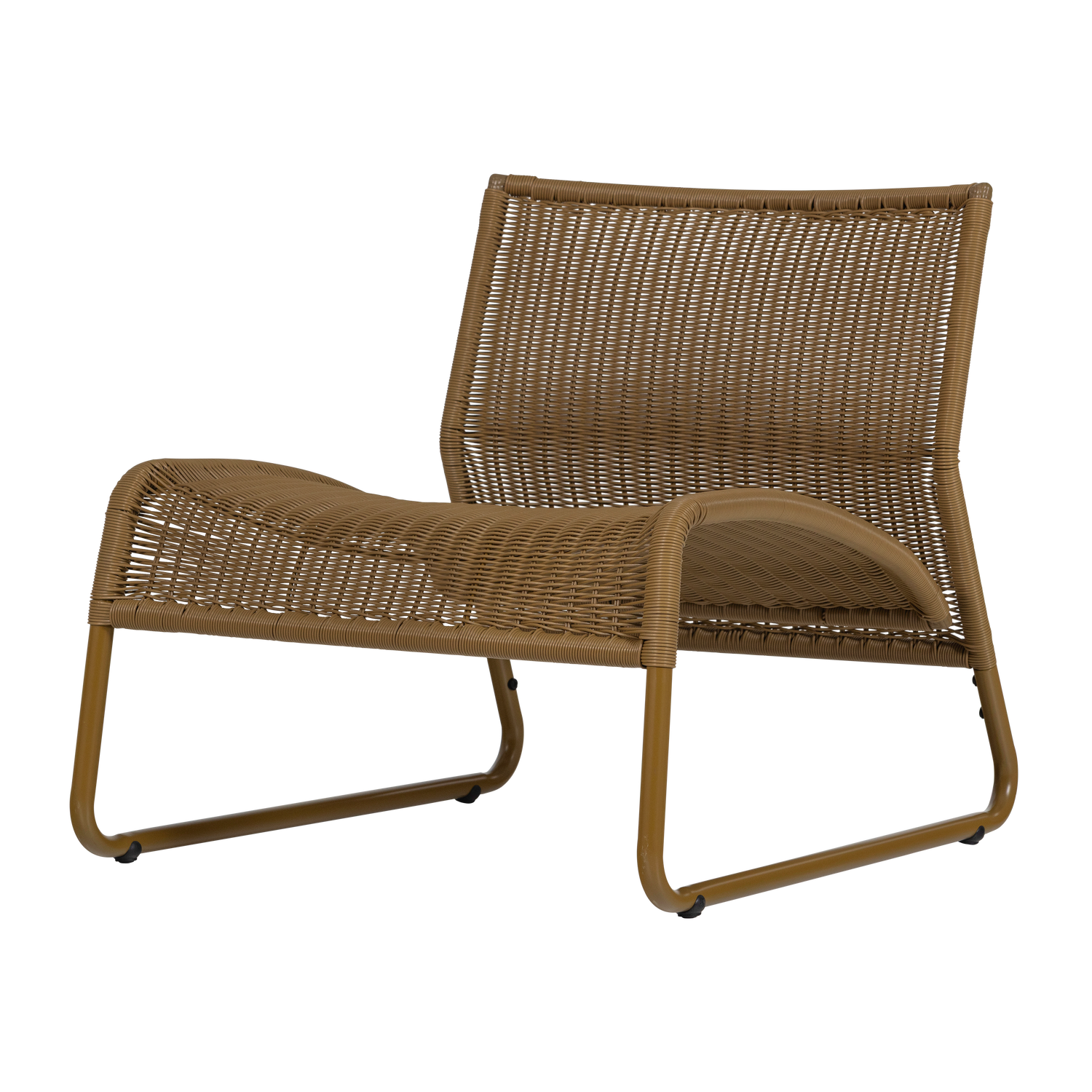 woood west garden lounge chair honungsgul