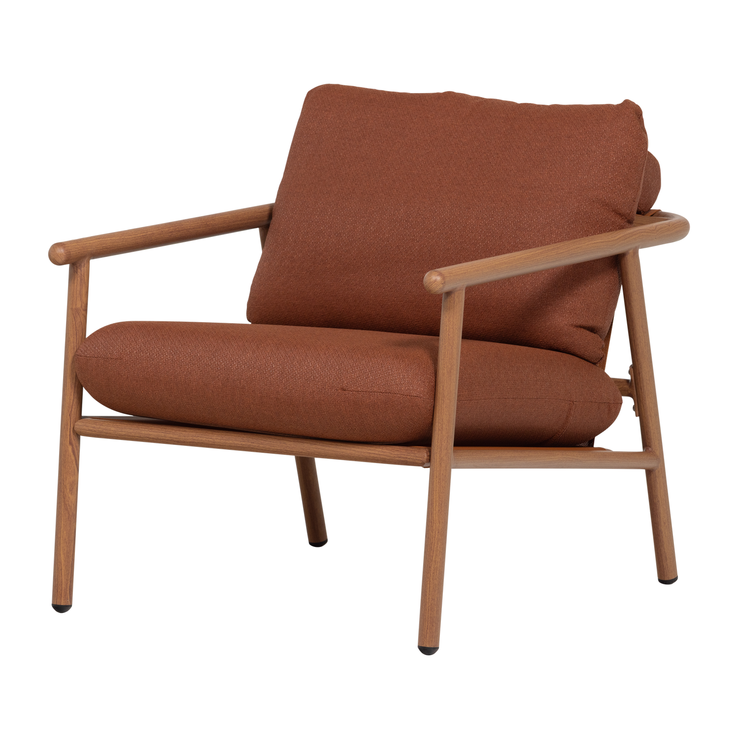 woood cavero trädgårdsstol aluminium terra/natur