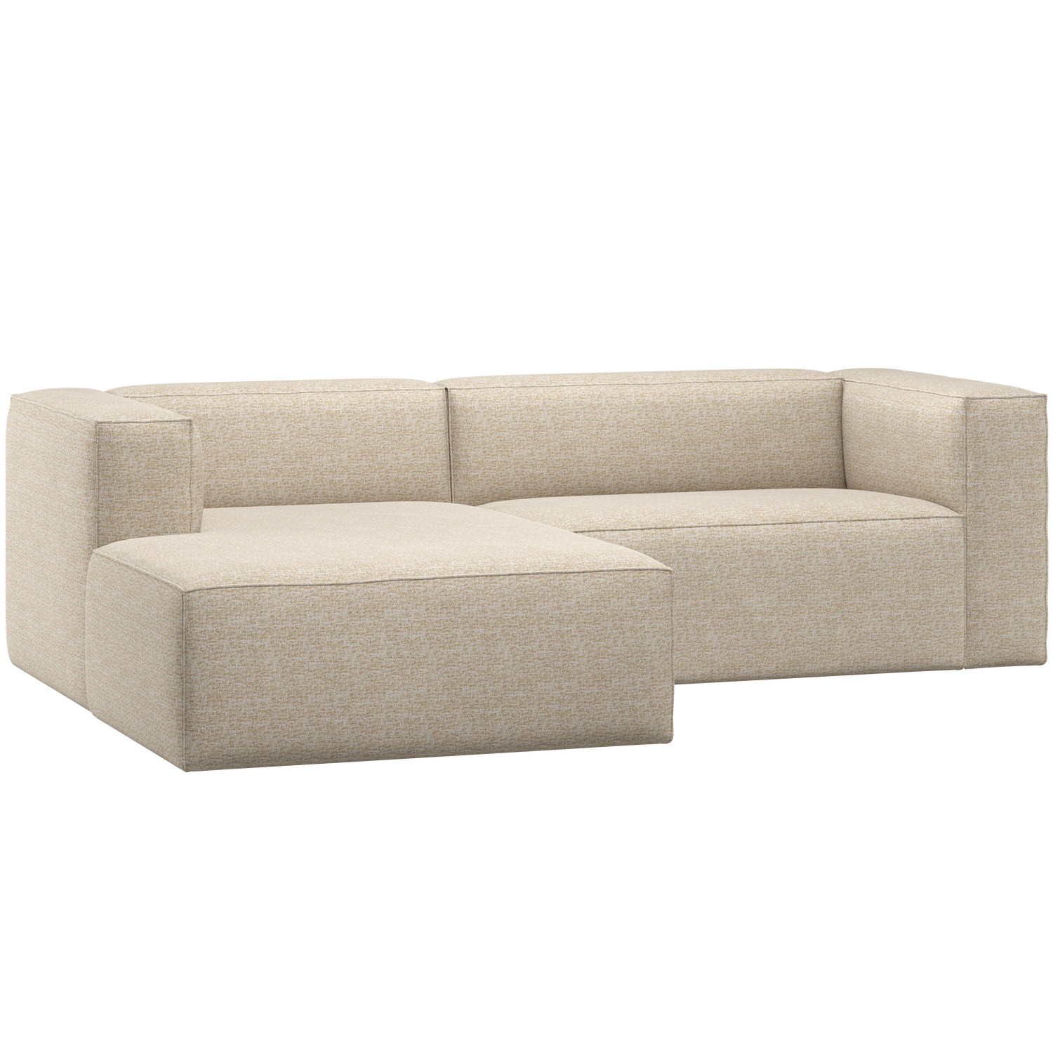 WOOOD Bean Chaiselong Sofa Venstre Beige Melange