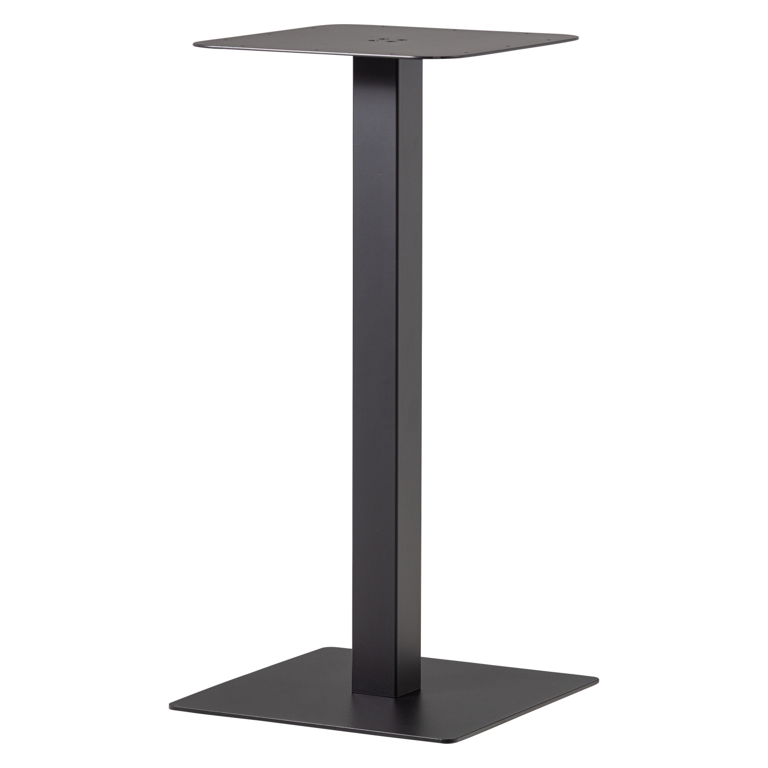 WOOOD Bistro Fyrkantigt Barbord R&ouml;rformade Ben Metallben Svarta 105X50X50Cm