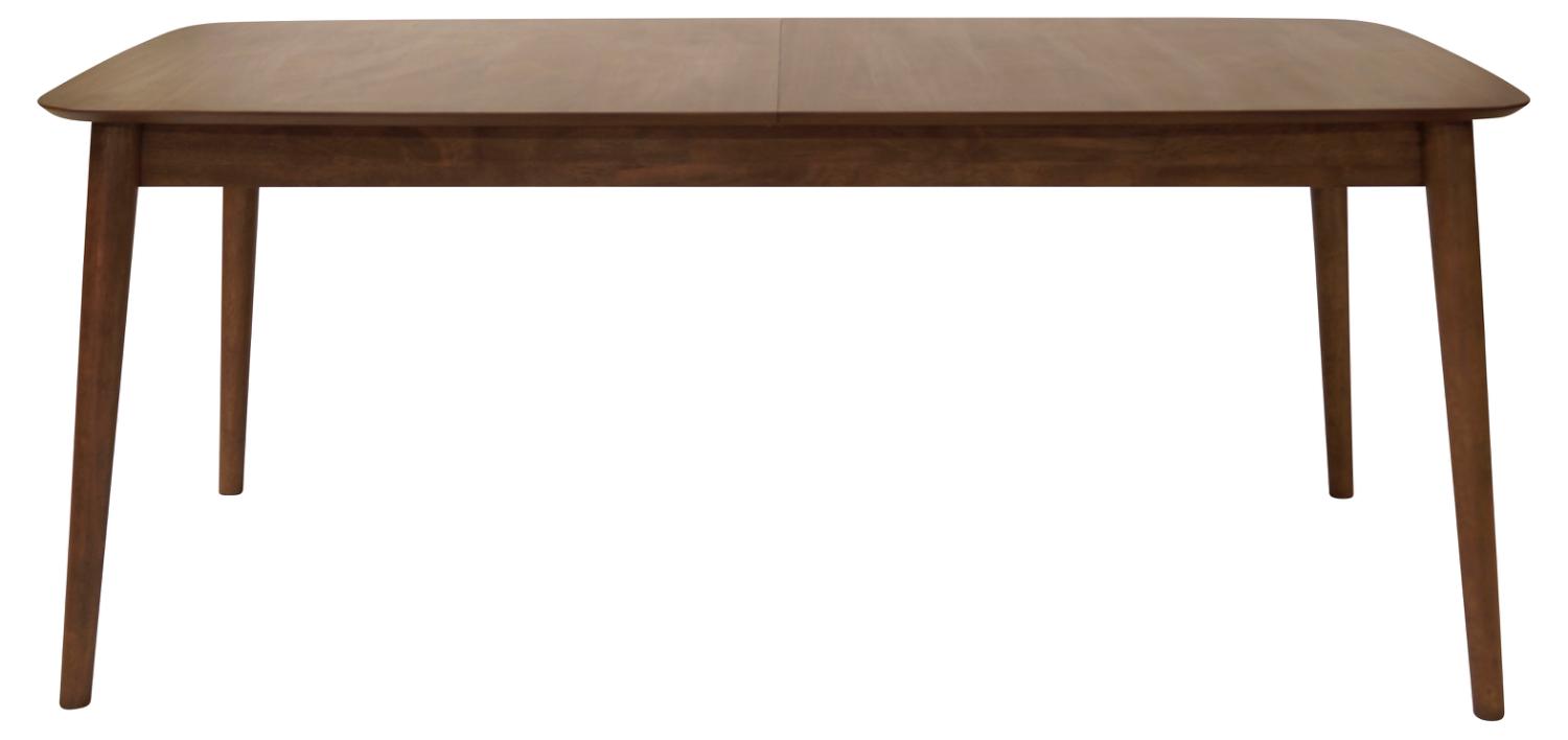 ACT NORDIC Montreux spisebord, m. butterflybordplade - valnødbrun finer/gummitræ (180/219x90)