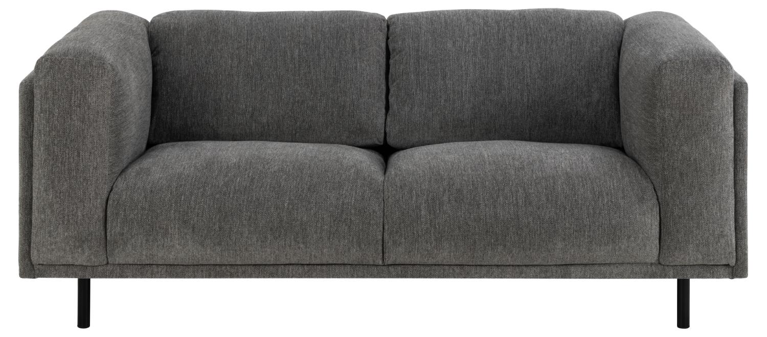 SOFAKONCEPT Elea 2,5 pers. sofa - antracitgråt stof og sort metal