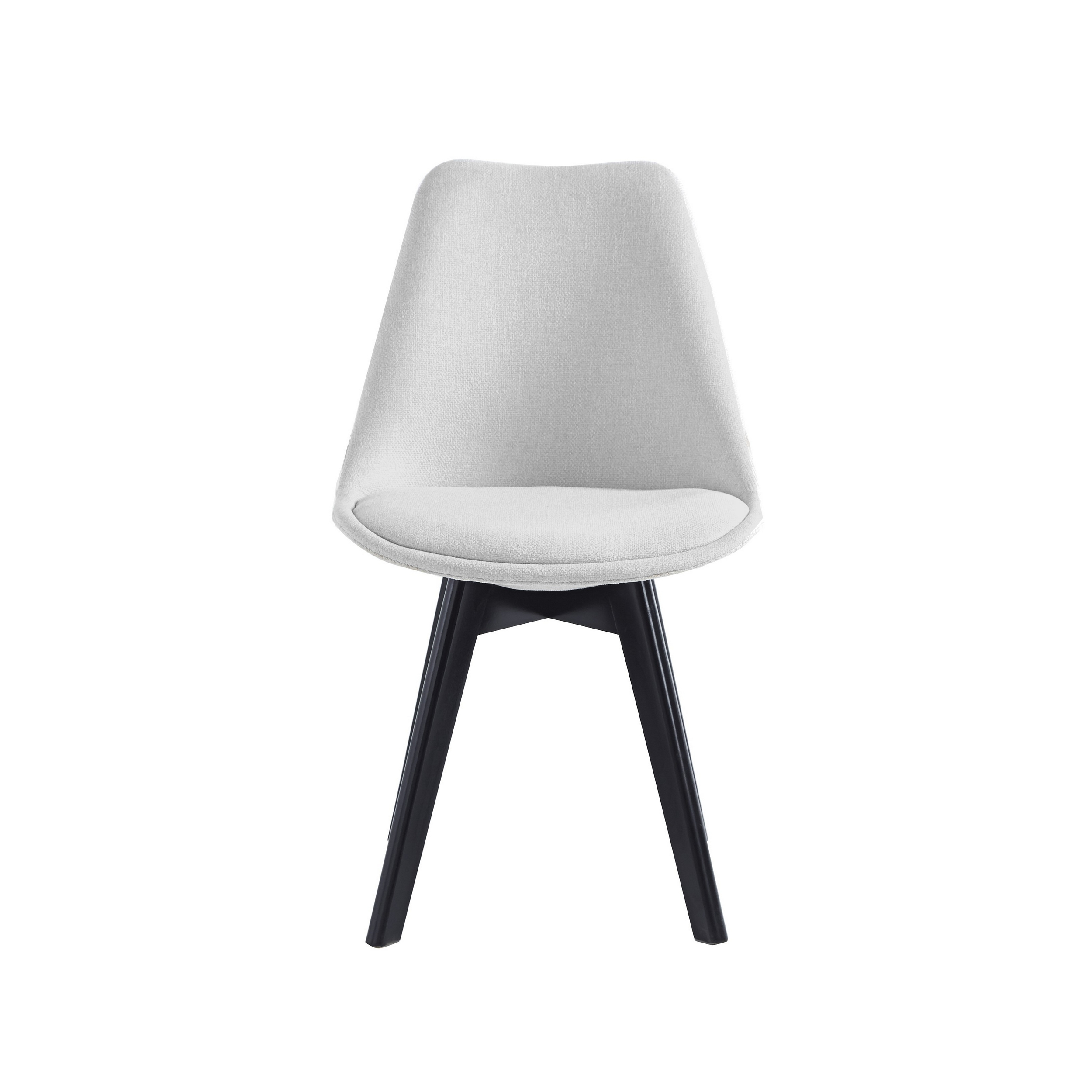 NORDLYS Nyborg spisebordsstol - grå stof og bøg